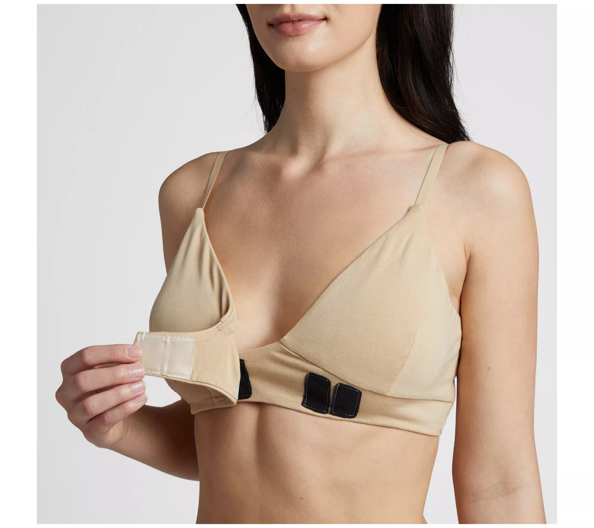 Slick Chicks Adaptive Side Fastener Bra - Beige