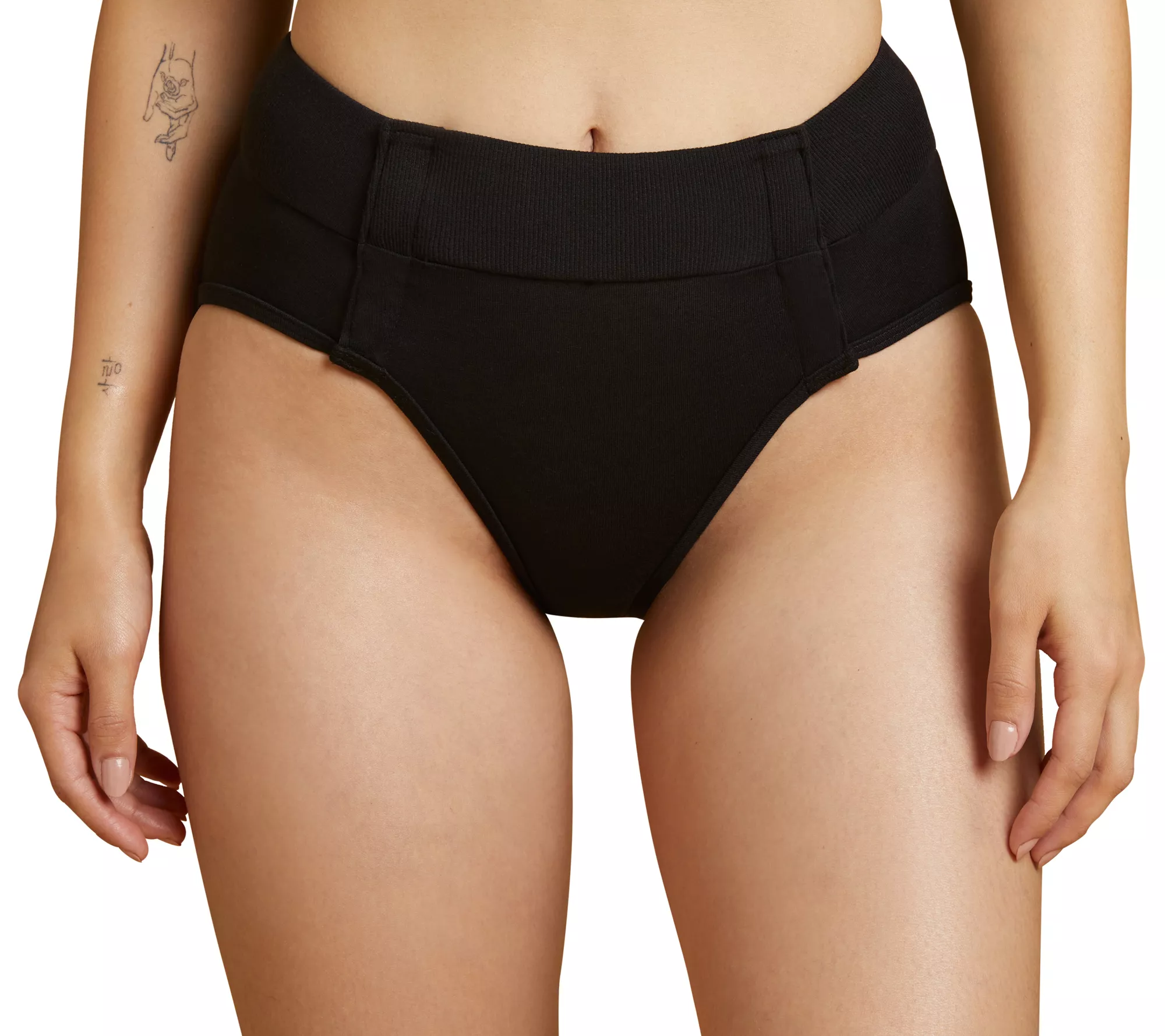 Slick Chicks Adaptive Highwaist Hook-and-Loop P nty - Black