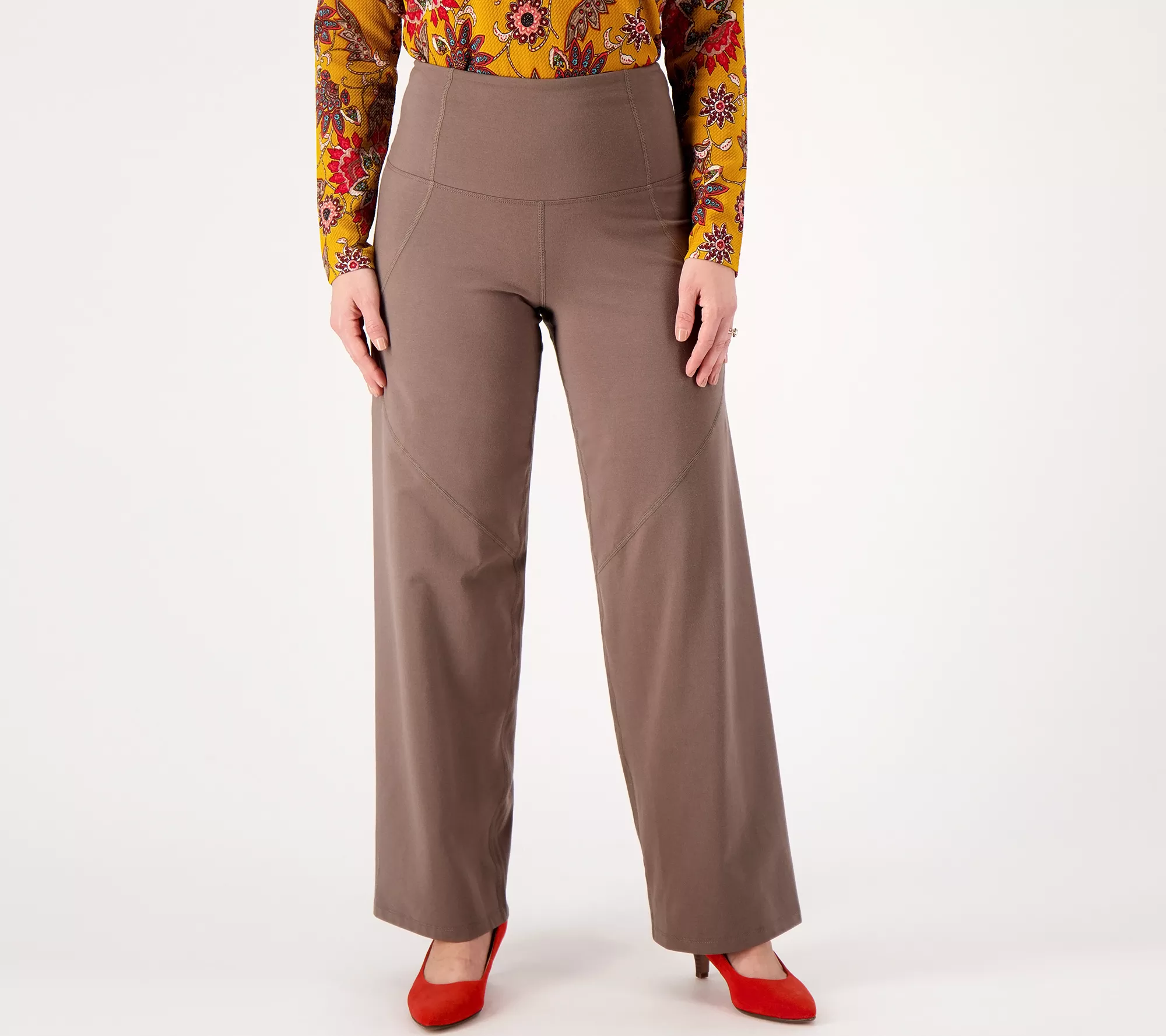 Women with Control Tall Tummy Control Wide Leg Pants