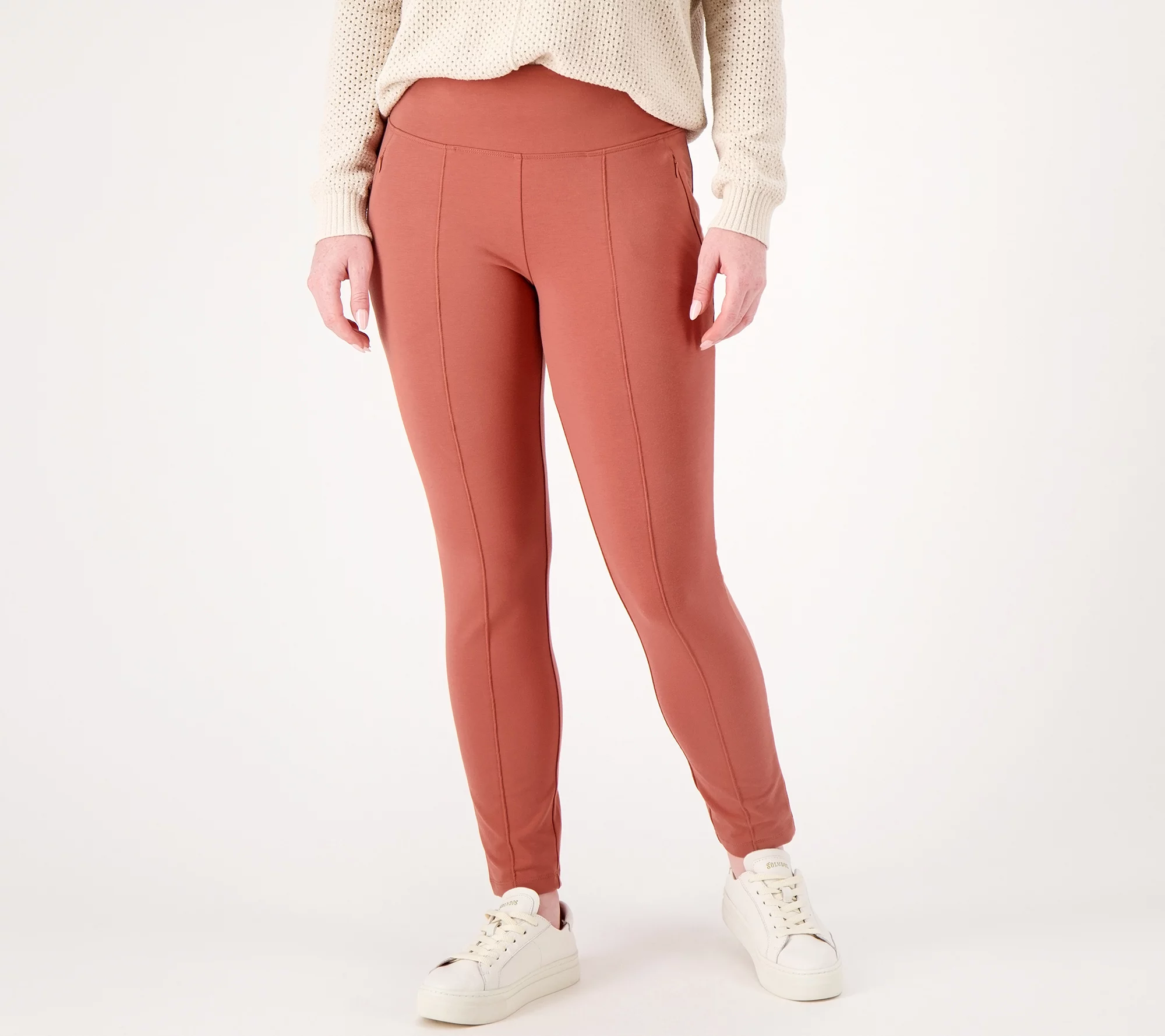 Women with Control Petite Tummy Control Travel Slim Leg Pant