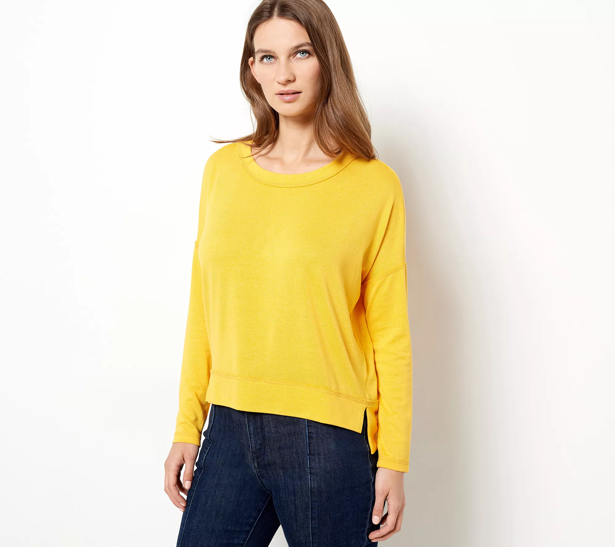 "As Is" Attitudes by Renee Casknit Casa Comfy Shirttail Top