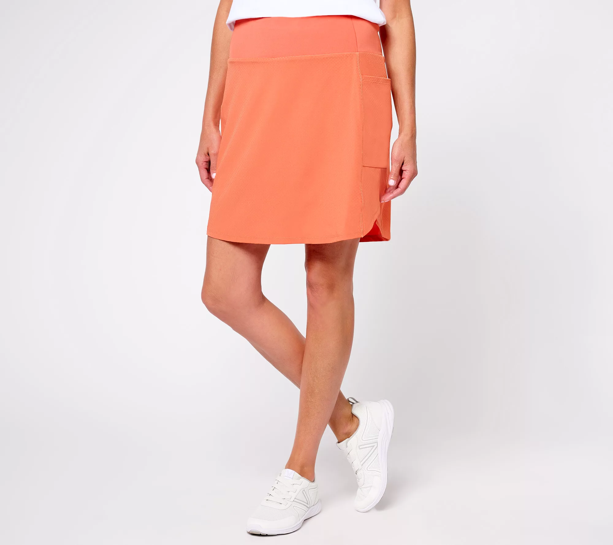 zuda Stretch Woven Skort with Side Pockets