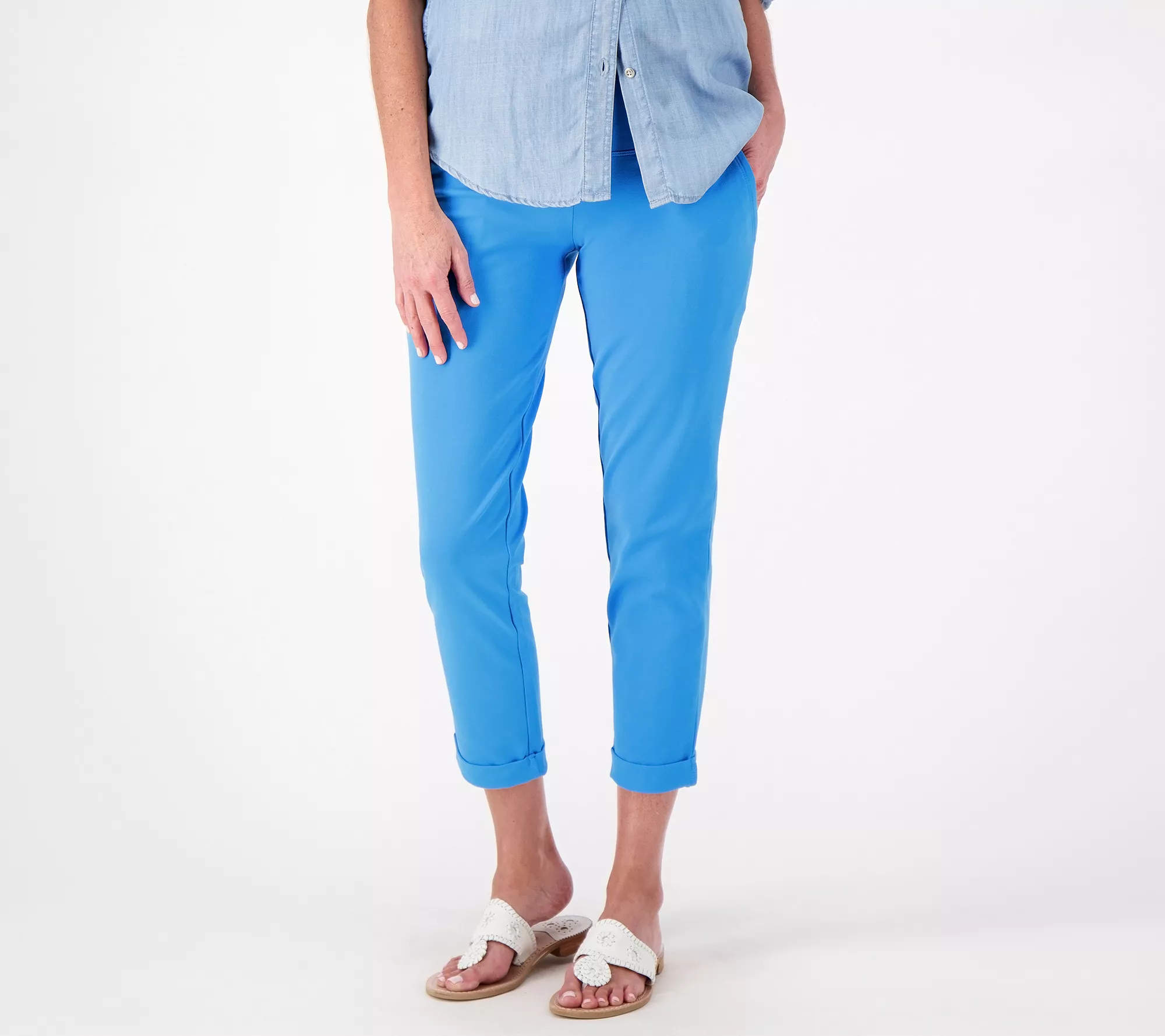 Women With Control Tall Tummy Control Manhattan Crop Pants