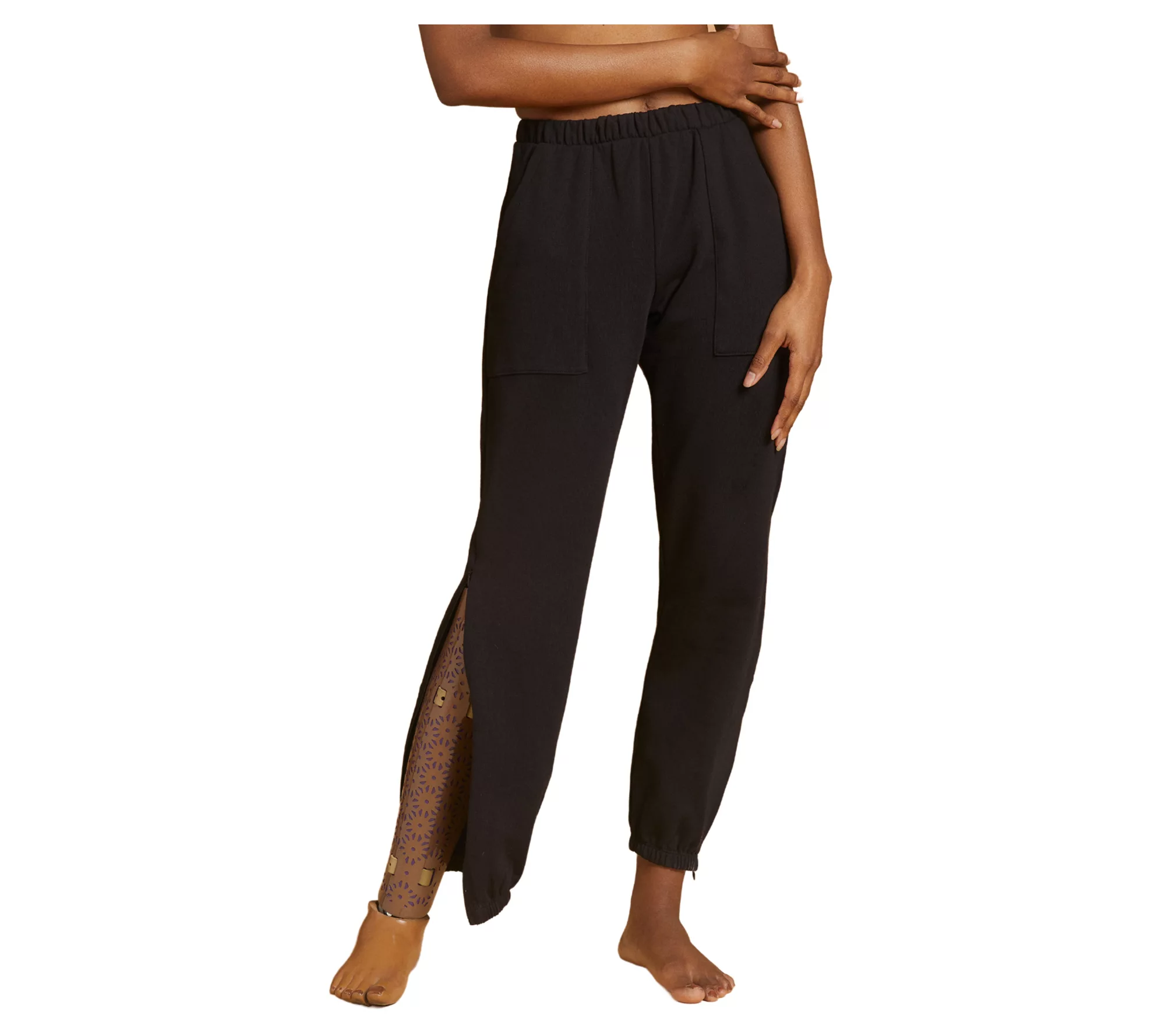 Slick Chicks Accessible Lounge Joggers-Black