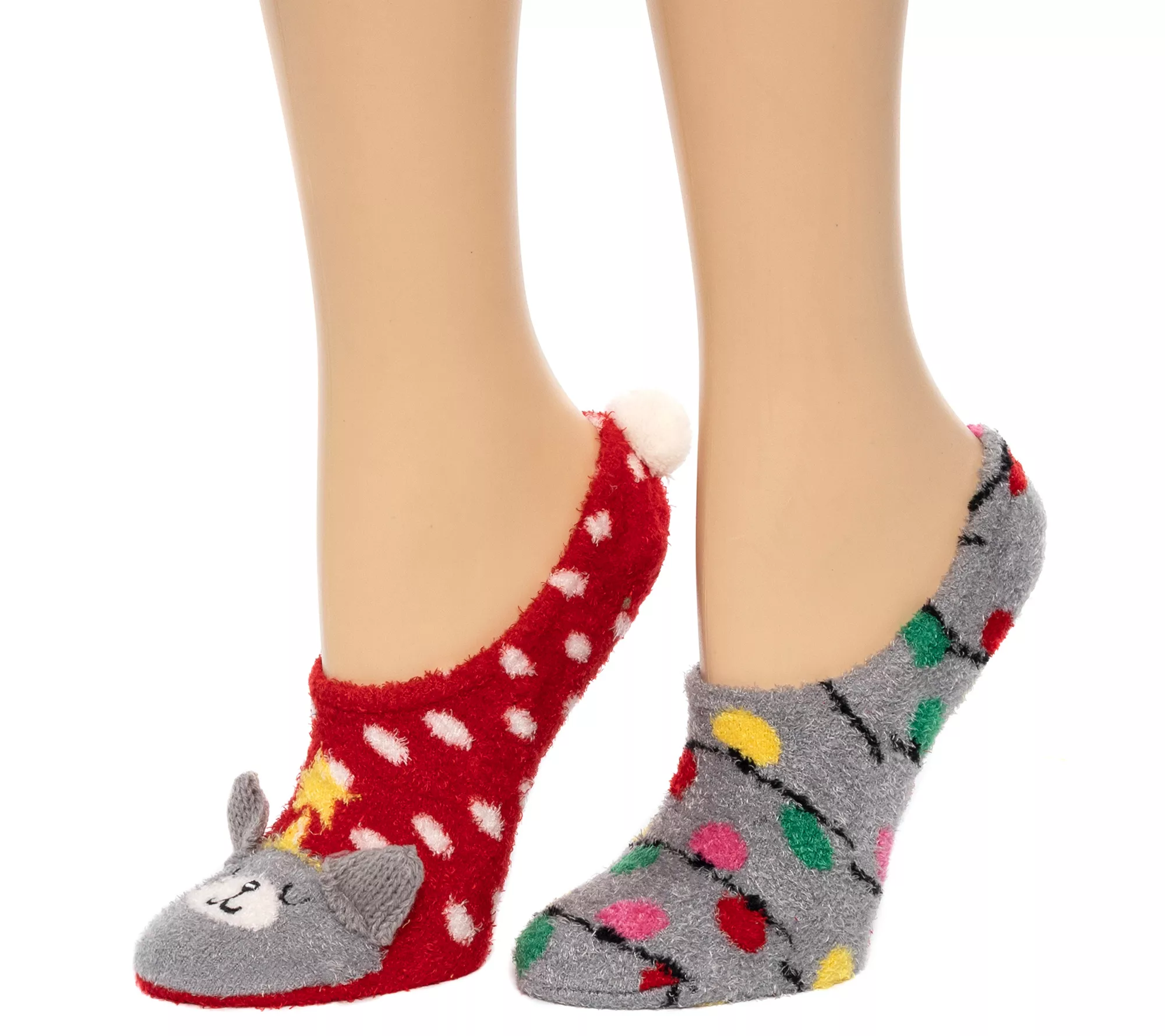 Hallmark 2 Pack Cozy Ballerina Cat Socks