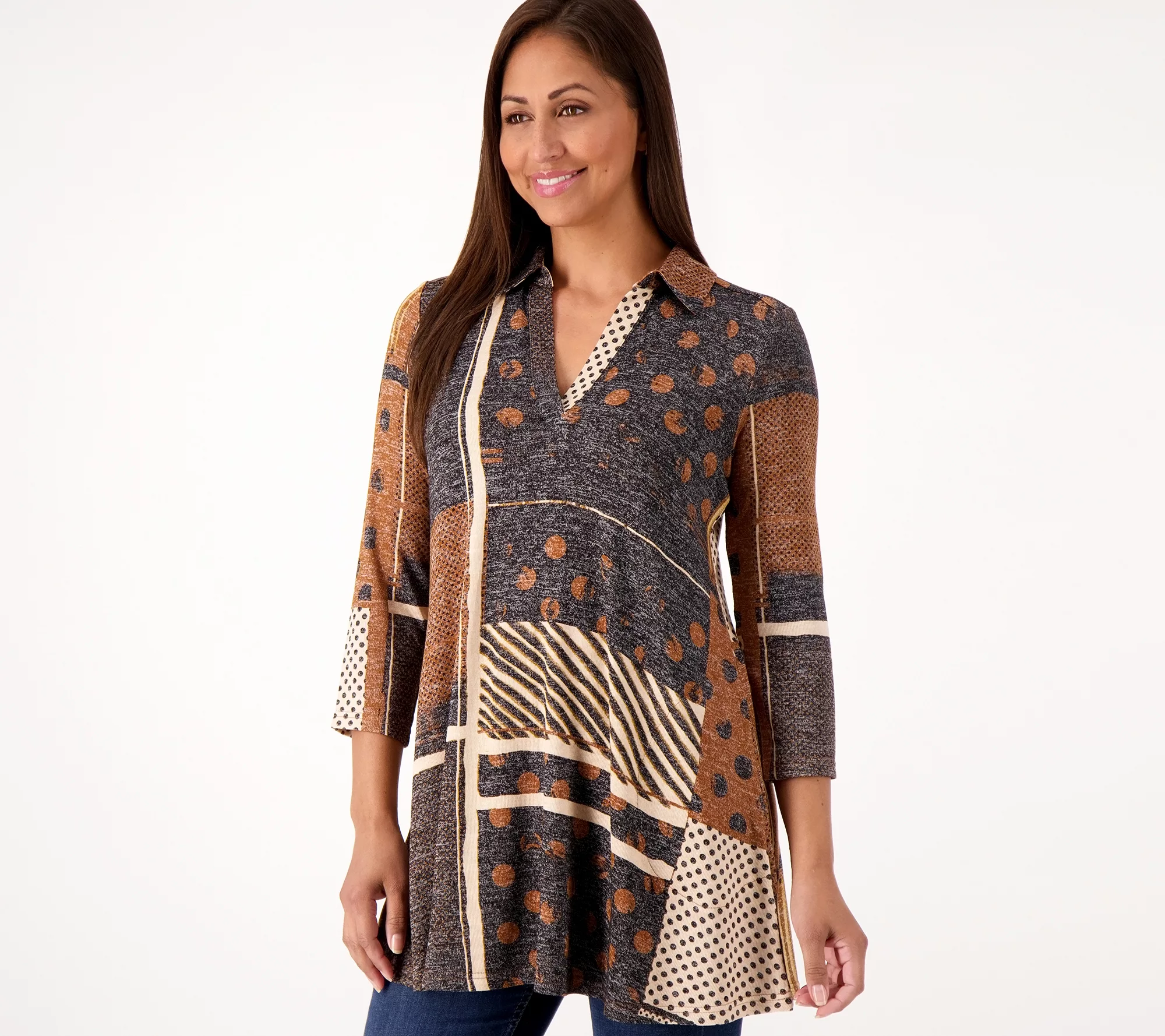 "As Is" Attitudes by Renee Global Illusions Casknit Tunic