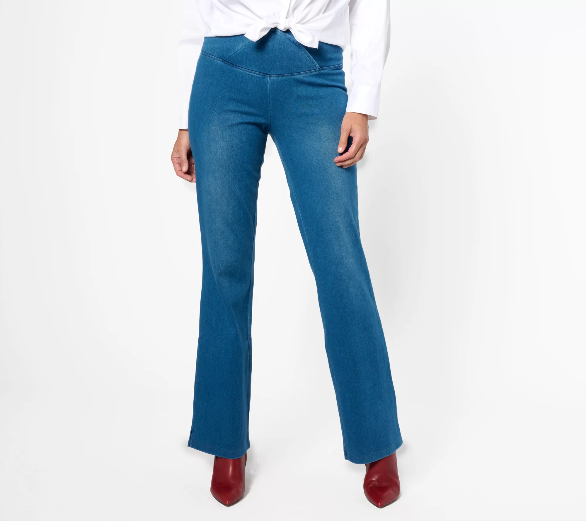 Women with Control Regular Elite Prime Stretch Denim Flare Pants