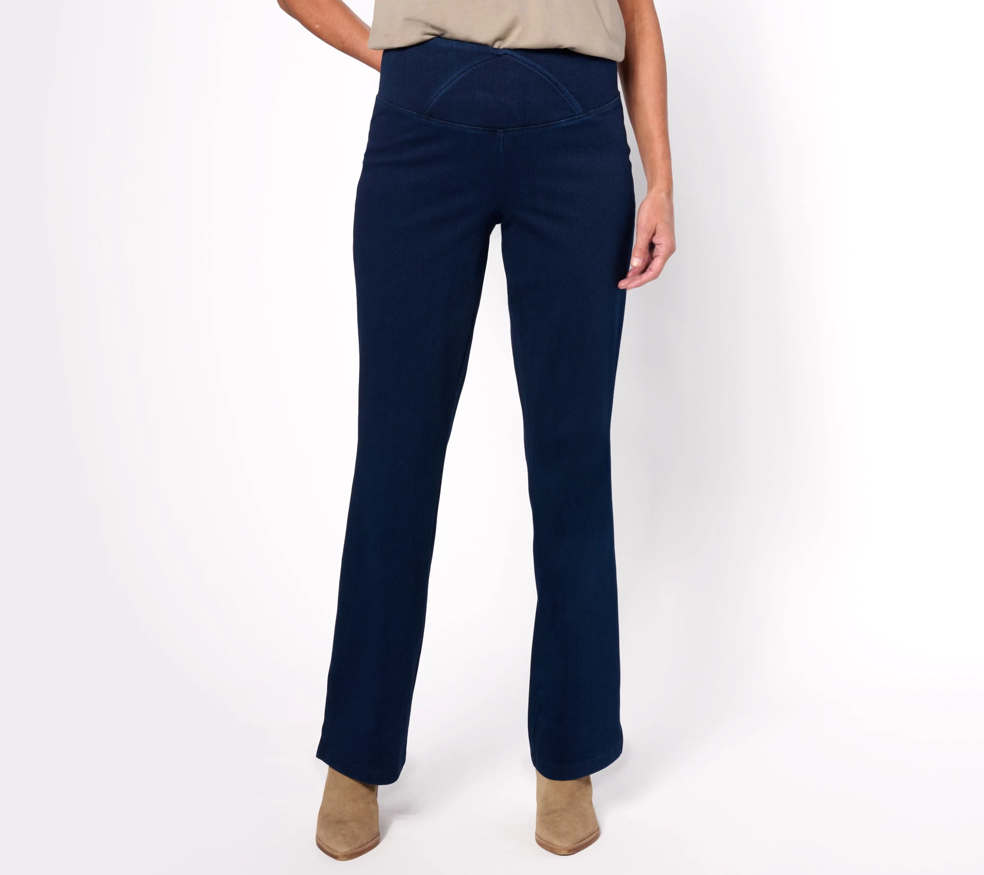 Women with Control Tall Elite Prime Stretch Denim Flare Pants