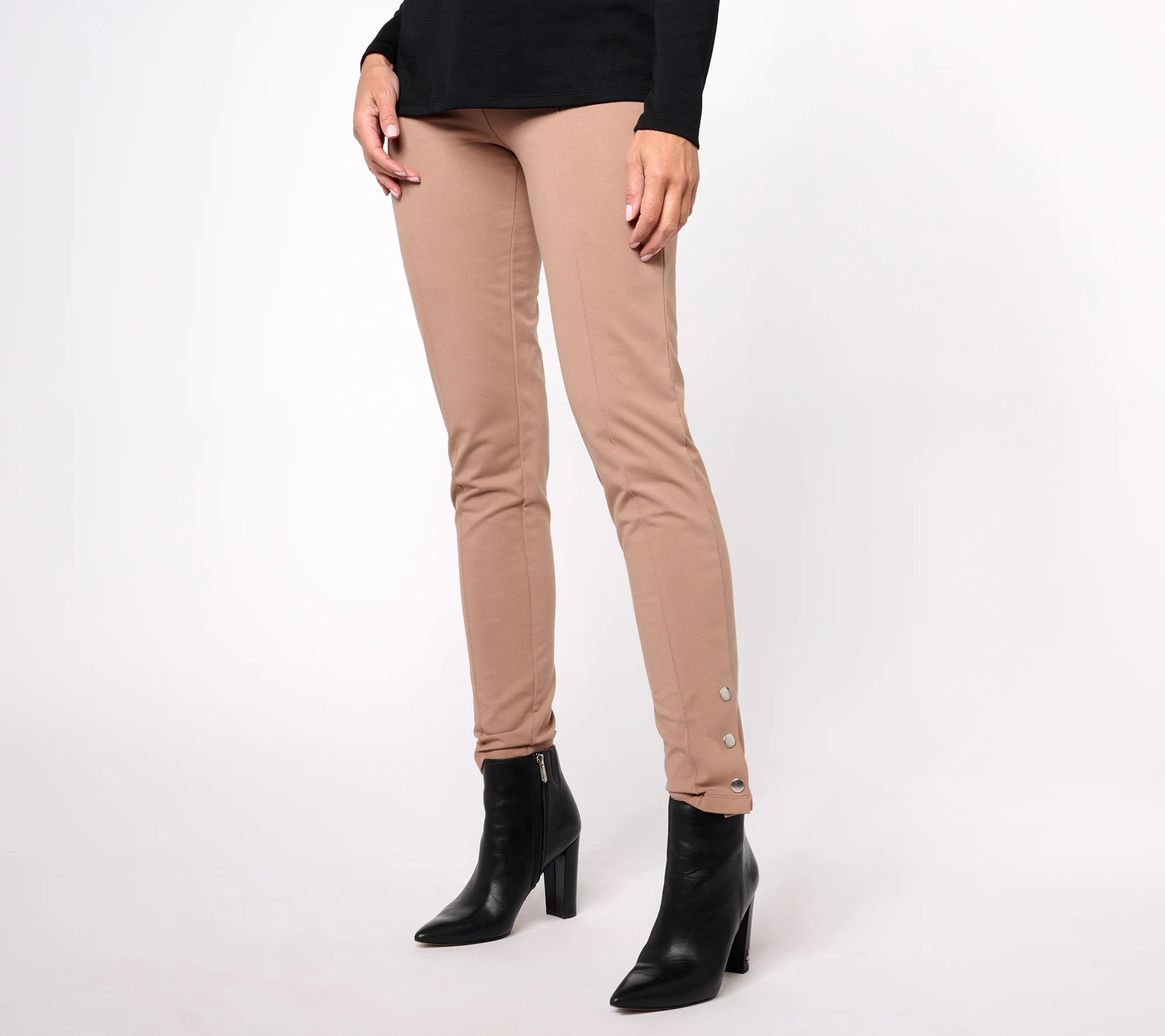 Women with Control Regular Tummy Control Pintuck Front Pants