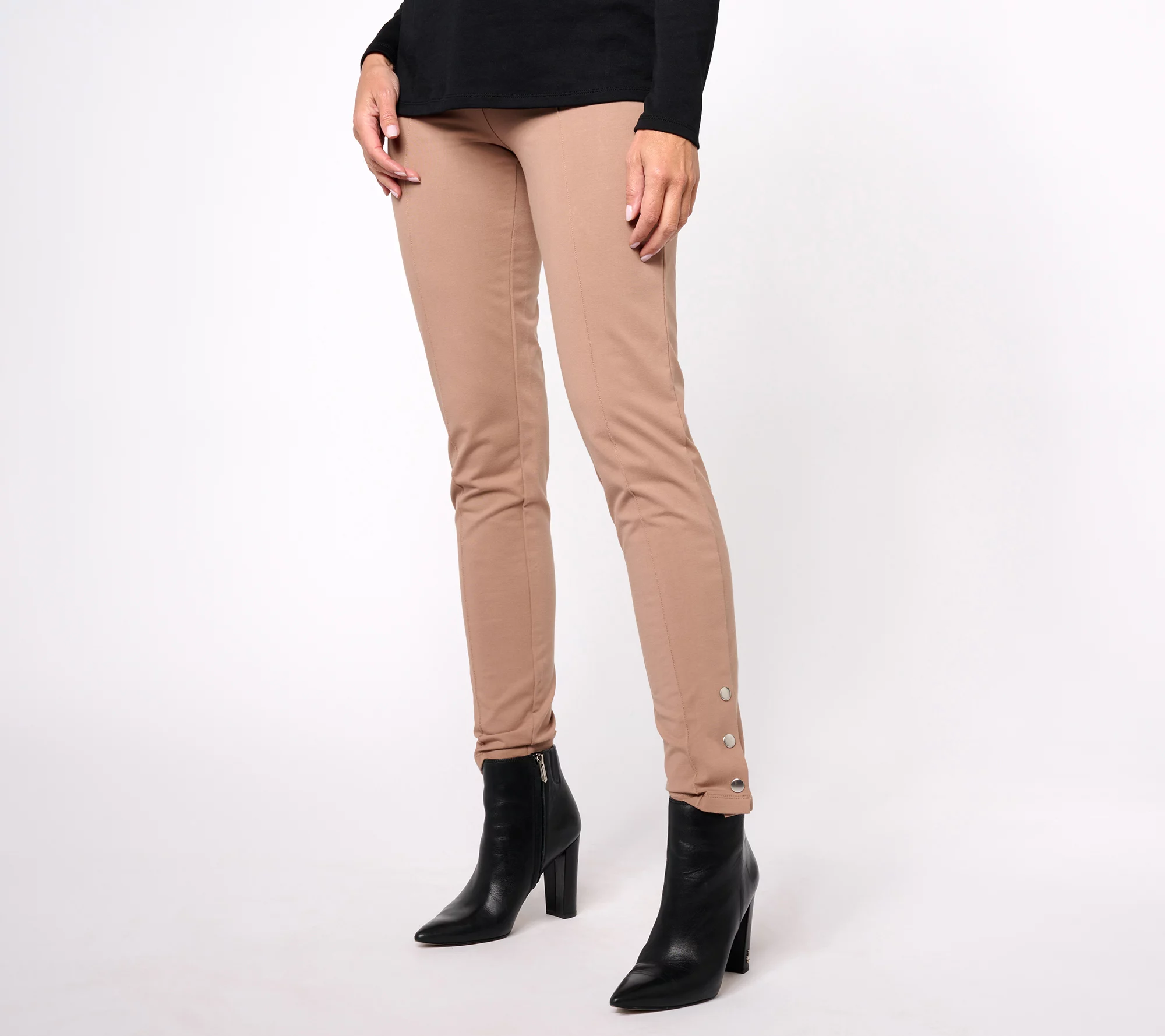 Women with Control Tall Tummy Control Pintuck Front Pants