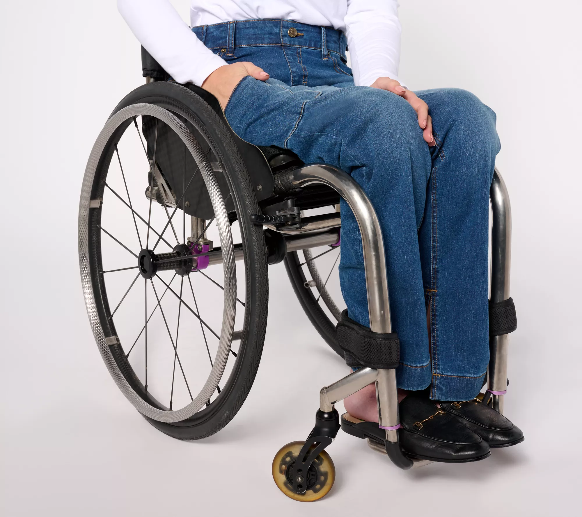 Denim & Co. Adaptive Cozy Touch Slim Straight Jean Wheelchair Fit