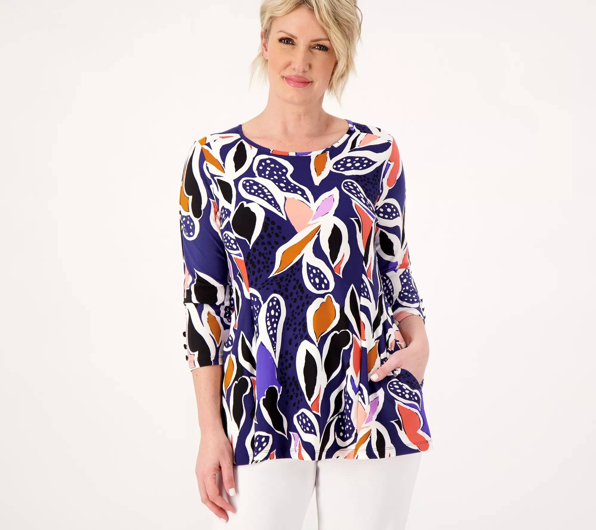 "As Is" Attitudes by Renee Como Jersey Ballet Tunic w/ Pocket