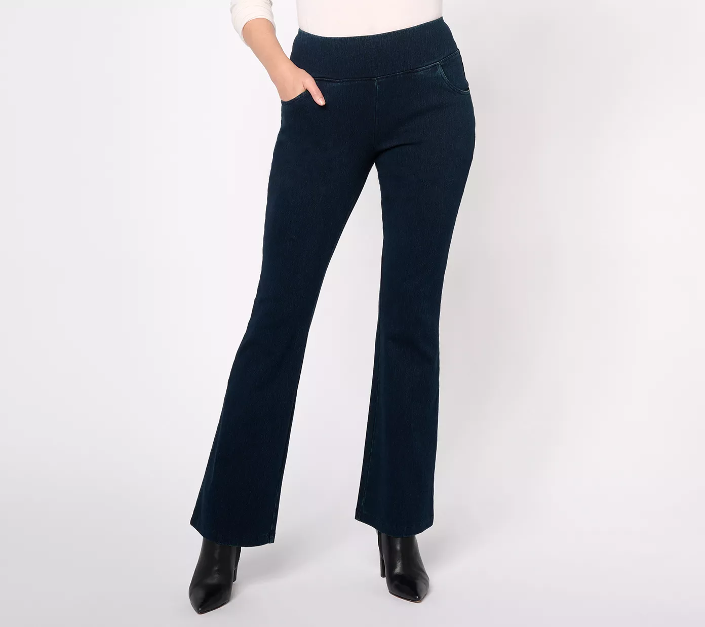 Women With Control Tall Prime Stretch Denim La Petite Bell Pant