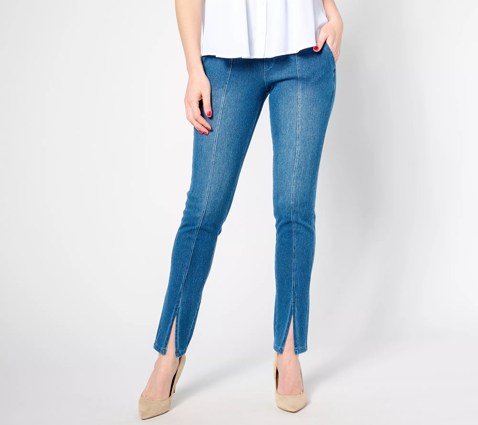 Women with Control Prime Stretch Petite Denim Trouser