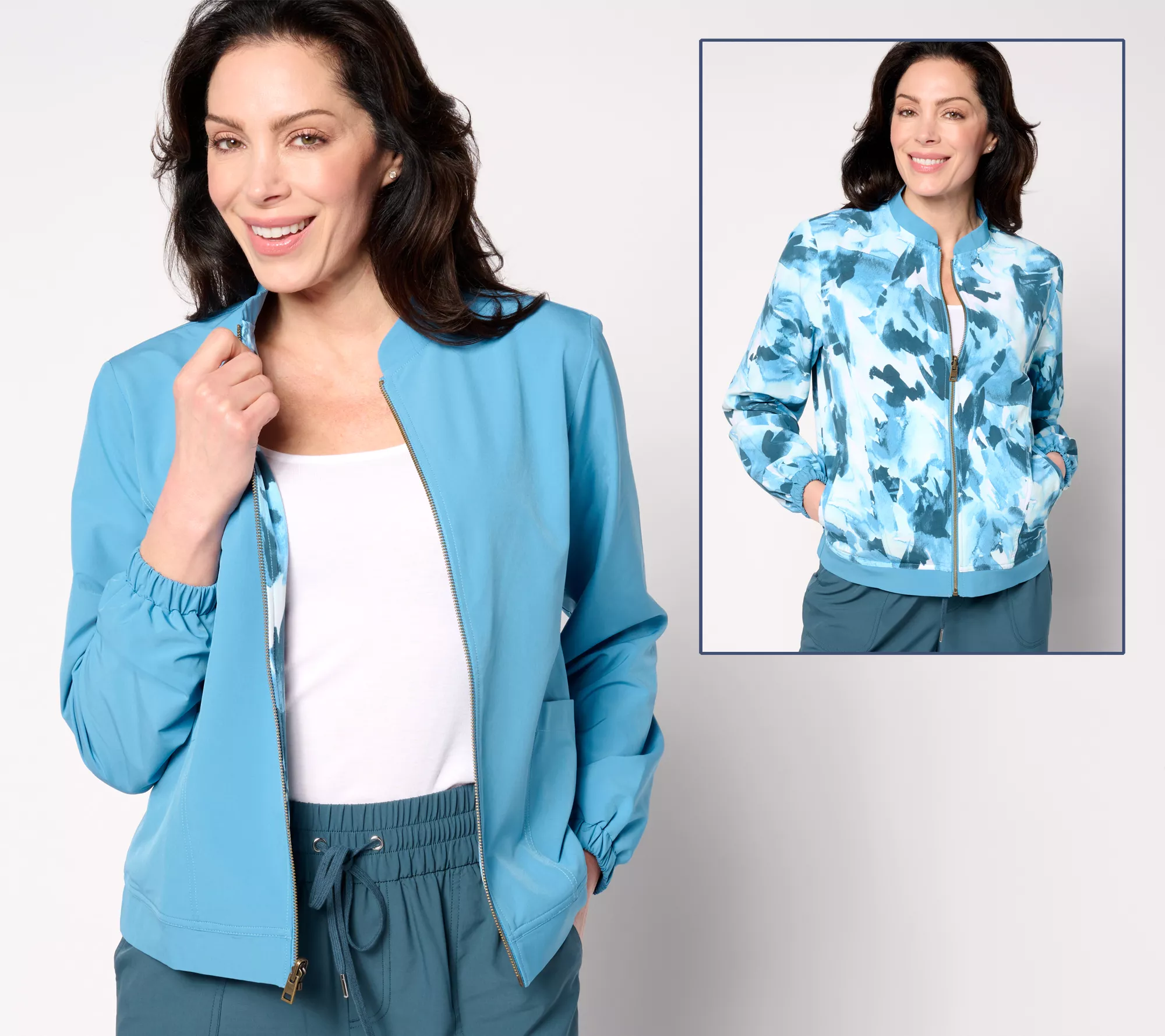 zuda Reversible Packable Spring Bomber Jacket