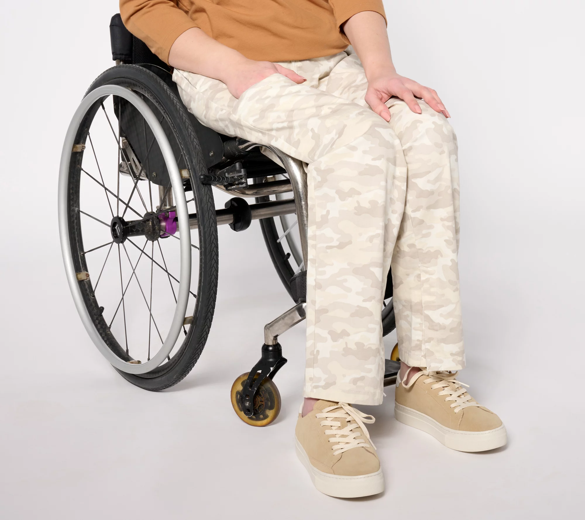 Denim & Co. Adaptive EasyWear Twill Pant Wheelchair Fit