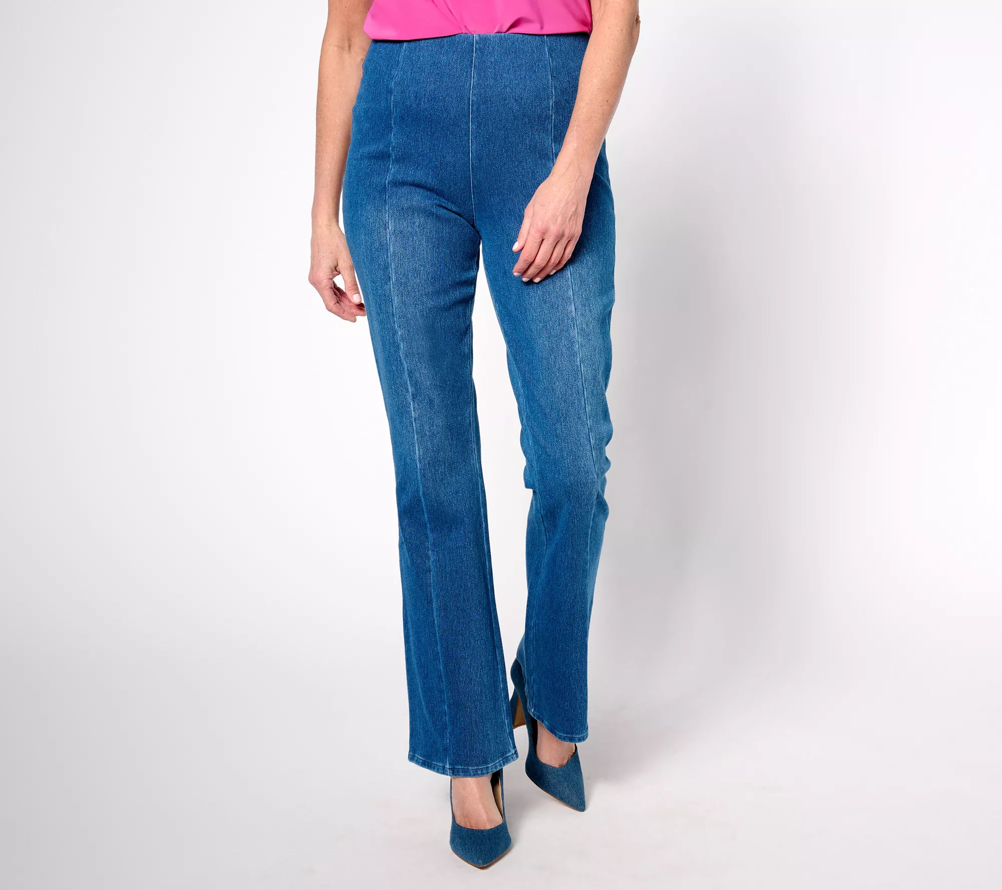 Women with Control Prime Stretch Denim Regular Bootcut Pants