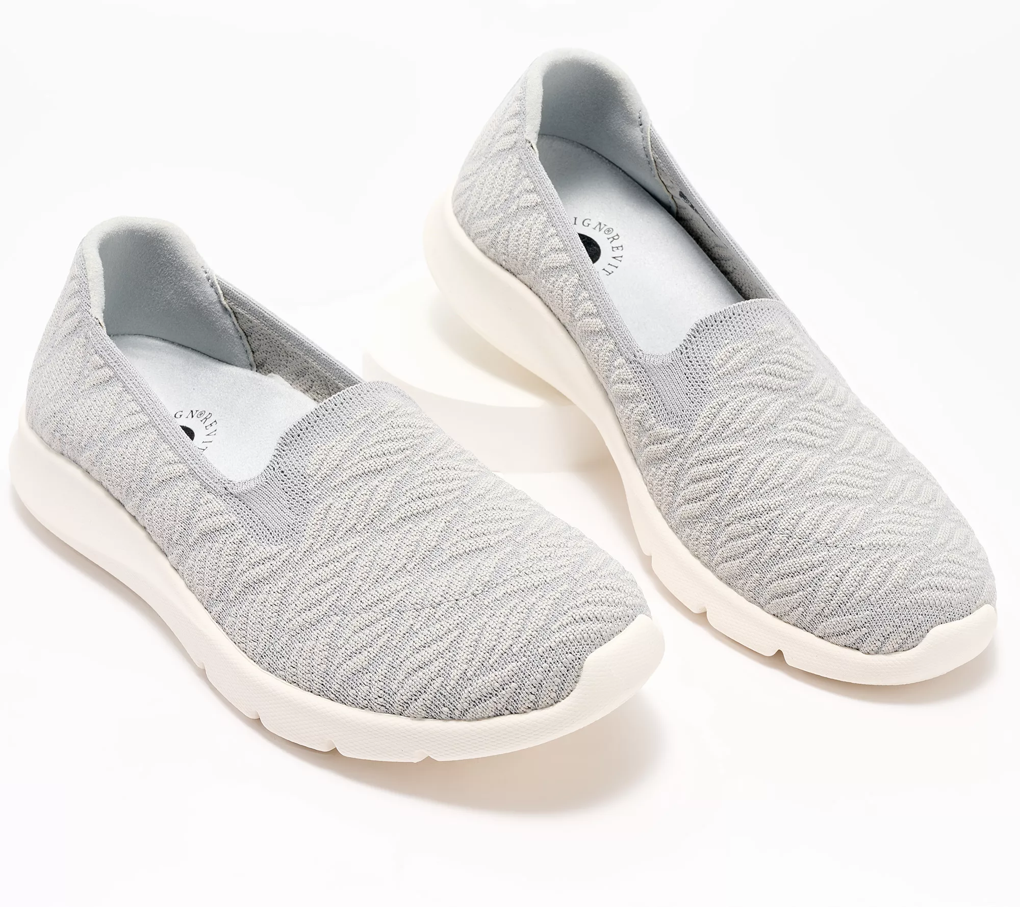 Revitalign Orthotic Washable Knit Slip-On-Comfort Stretch Wave