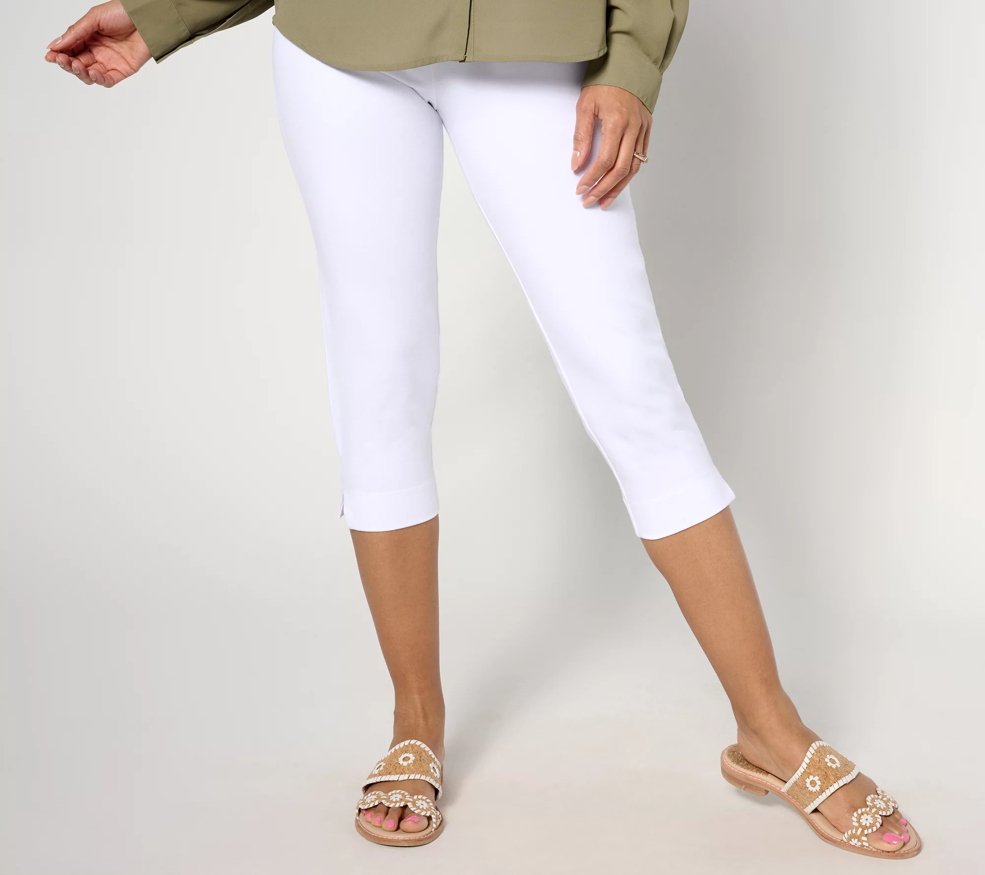 Women With Control Regular 86/14 Pull On Capri Pant