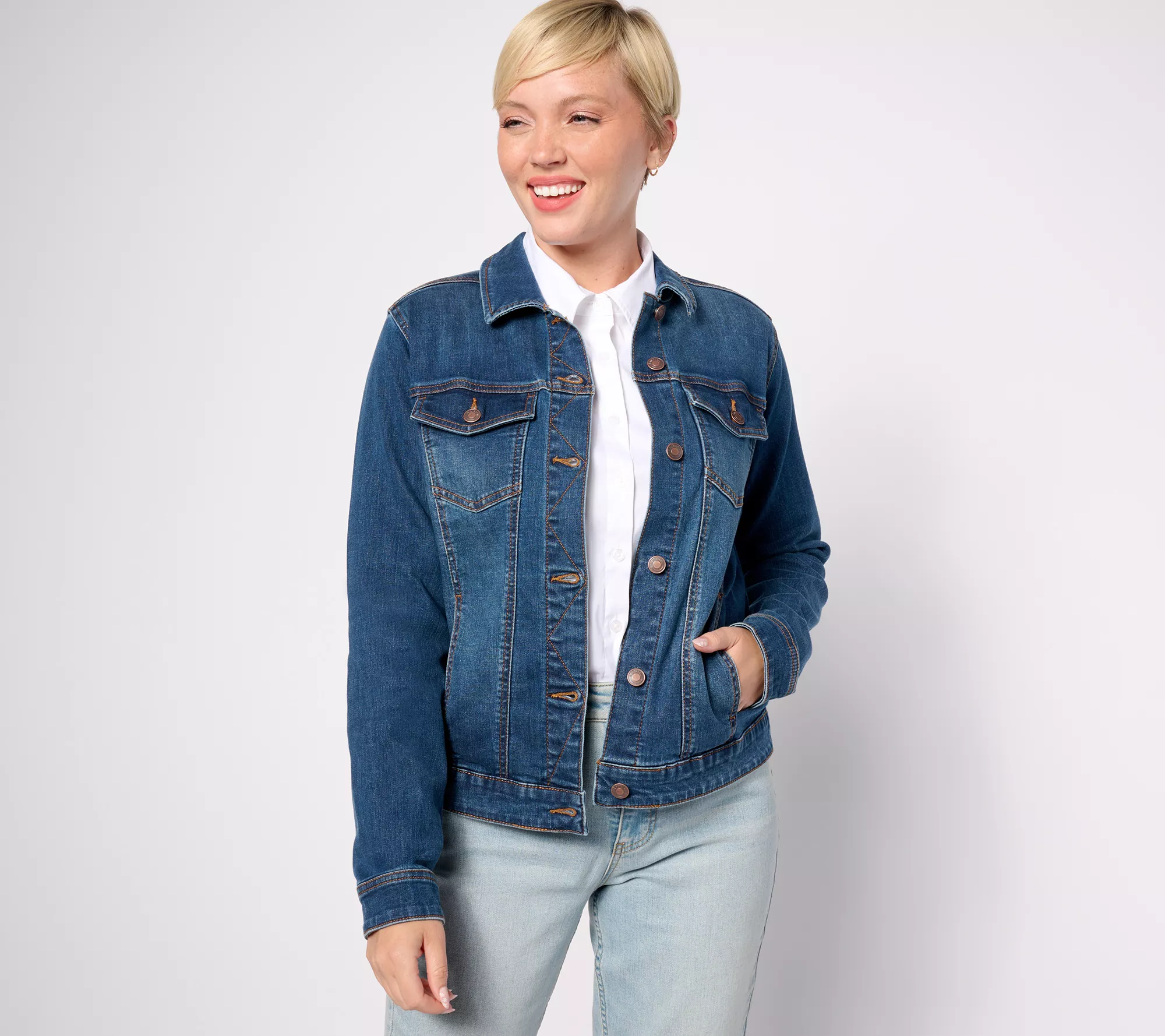 "As Is" AnyBody Classic Denim Jacket