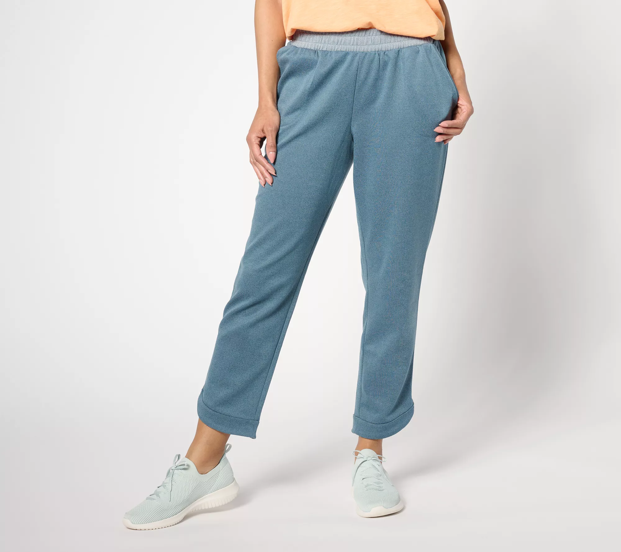 zuda Petite Jacquard Knit Pull-On Pants