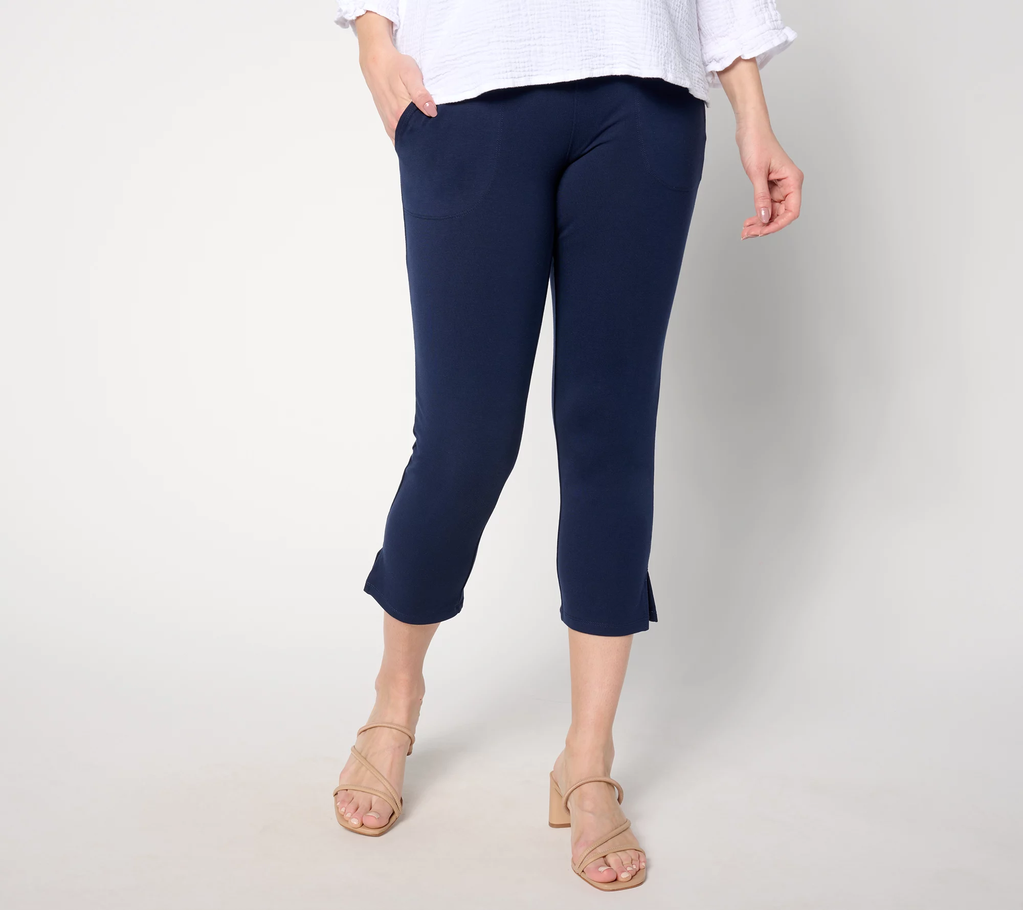 Women With Control Tummy Control Tall Crop Pants