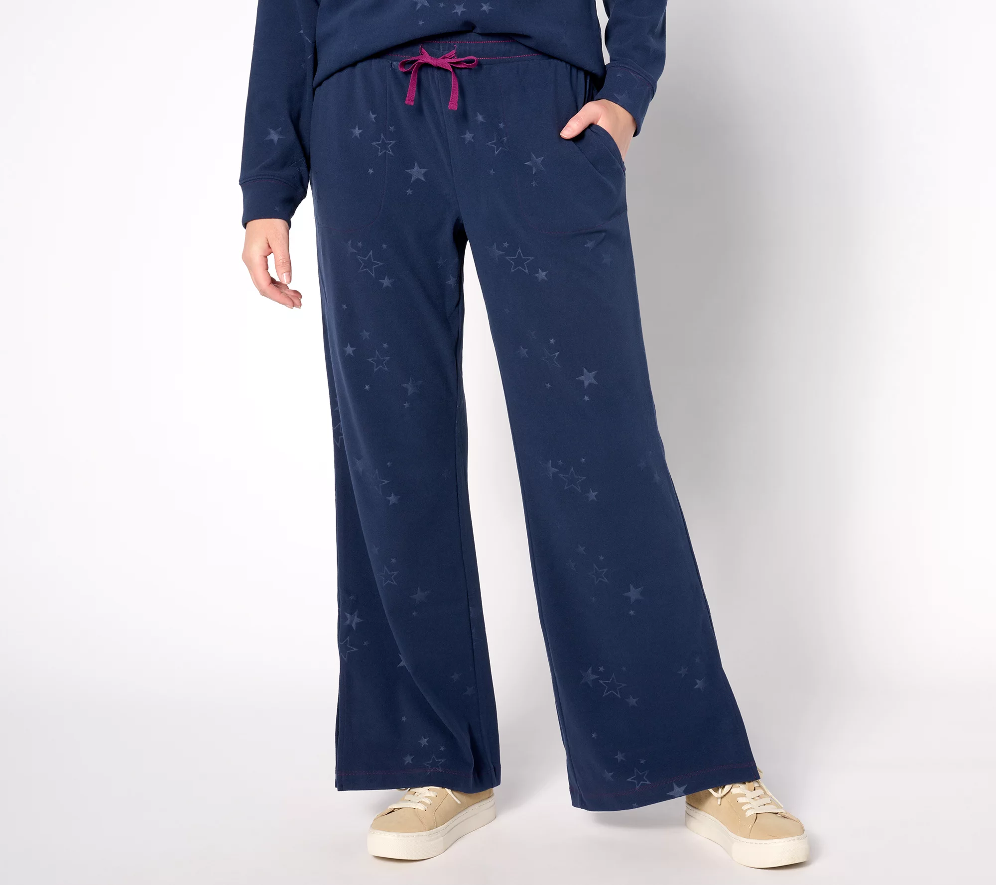 "As Is" AnyBody Lounge Star Fleece Straight Leg Pant