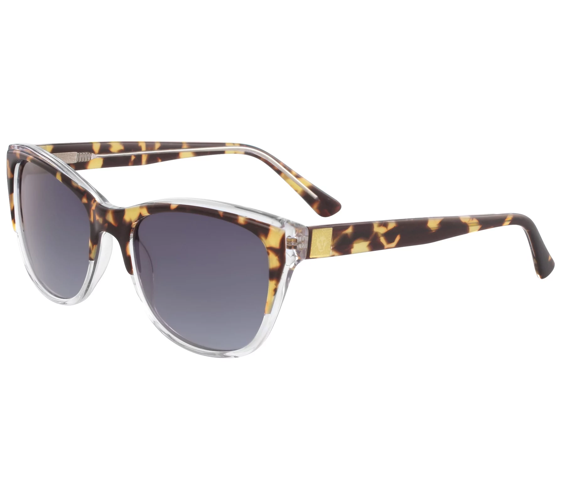 Anne Klein Women's Tortoise Crystal Cat Eye Sunglasses