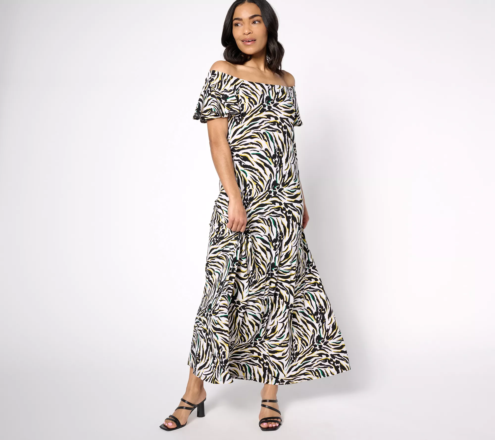 "As Is" Attitudes by Renee Regular Como Jersey Maxi Dress