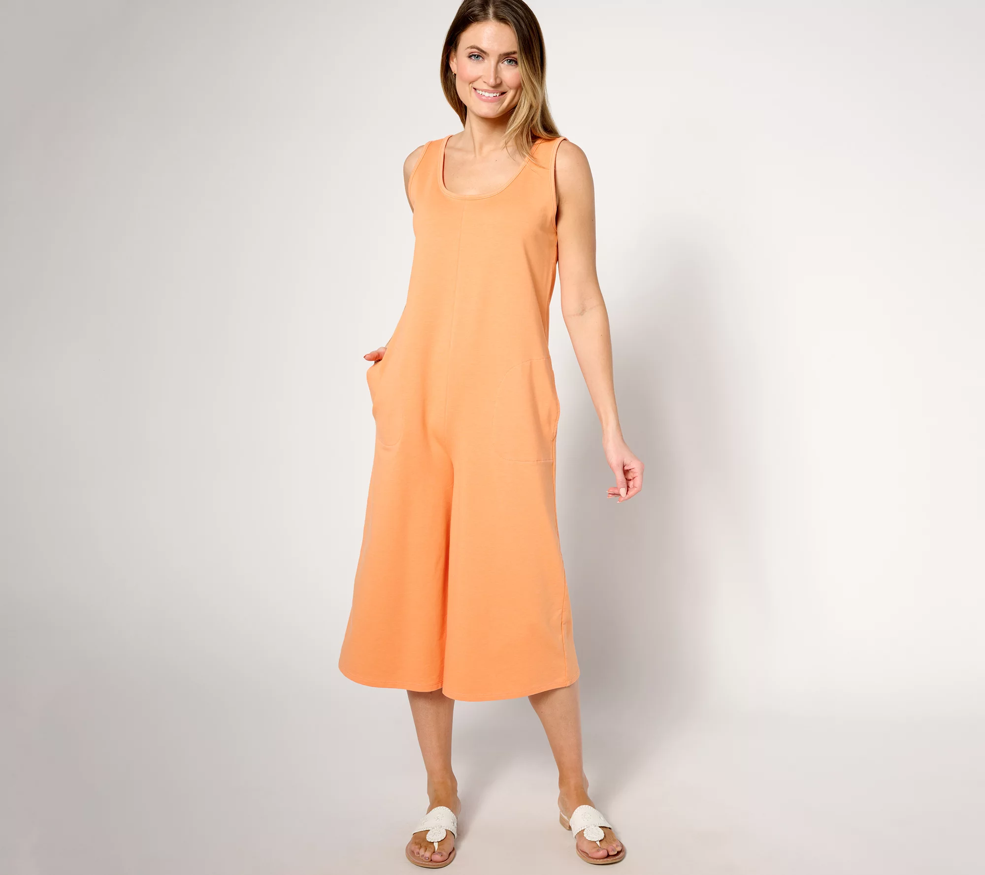 "As Is" AnyBody Lounge Regular Beach Wash Jumpsuit