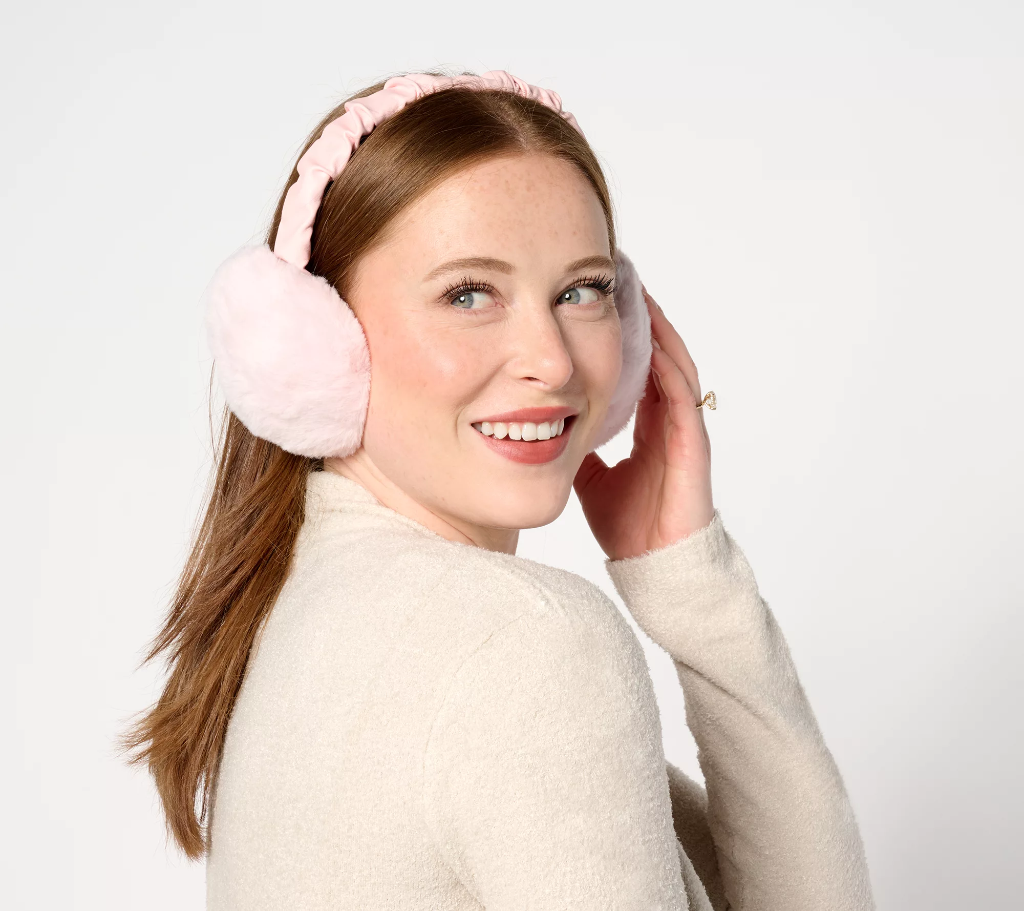 "As Is" Amiee Lynn Accessories Faux Fur Adjust Earmuffs