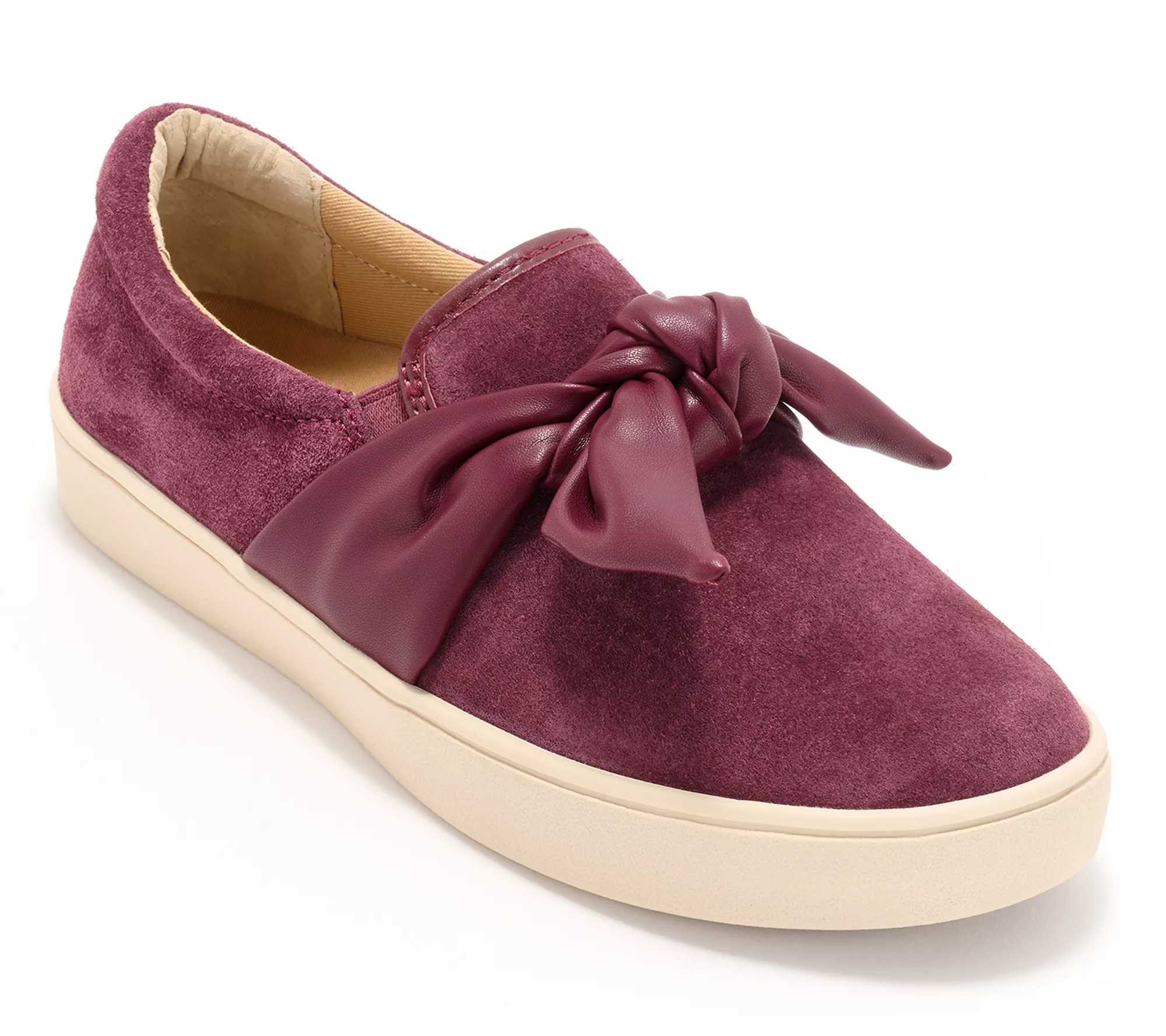 Revitalign Orthotic Suede Slip-on - Barbados Bow