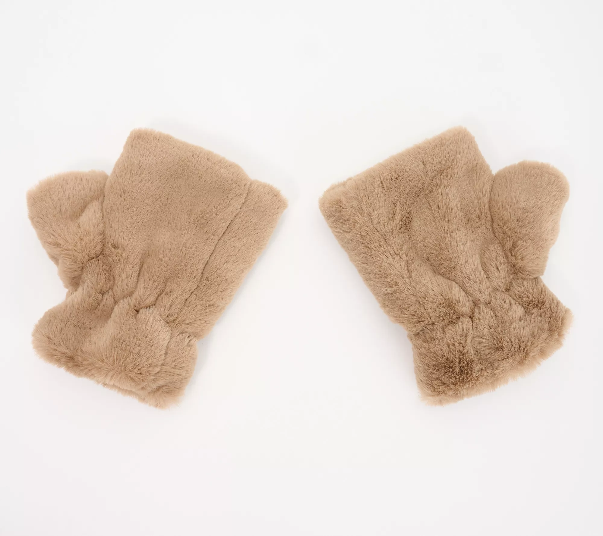 "As Is" Amiee Lynn Faux Fur Fingerless Gloves Fingeless Glove