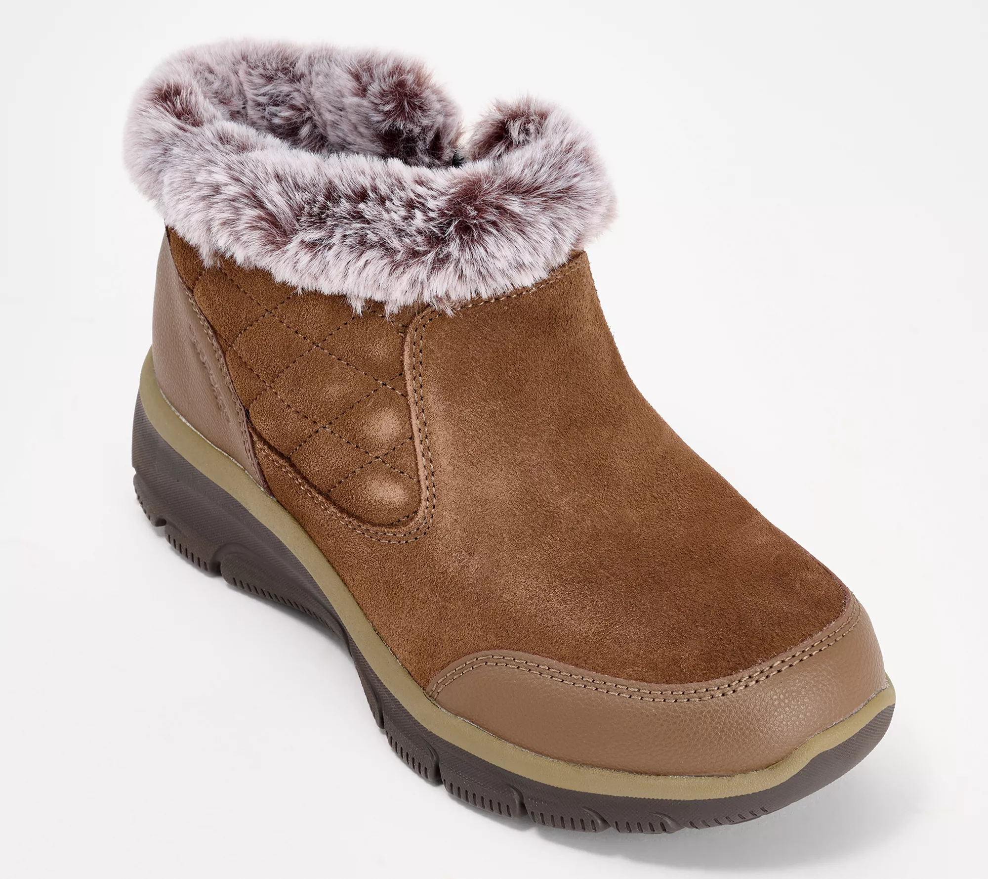 Skechers Slip- ins Easy Going Water-Repellent Fur Lined Ankle Boots