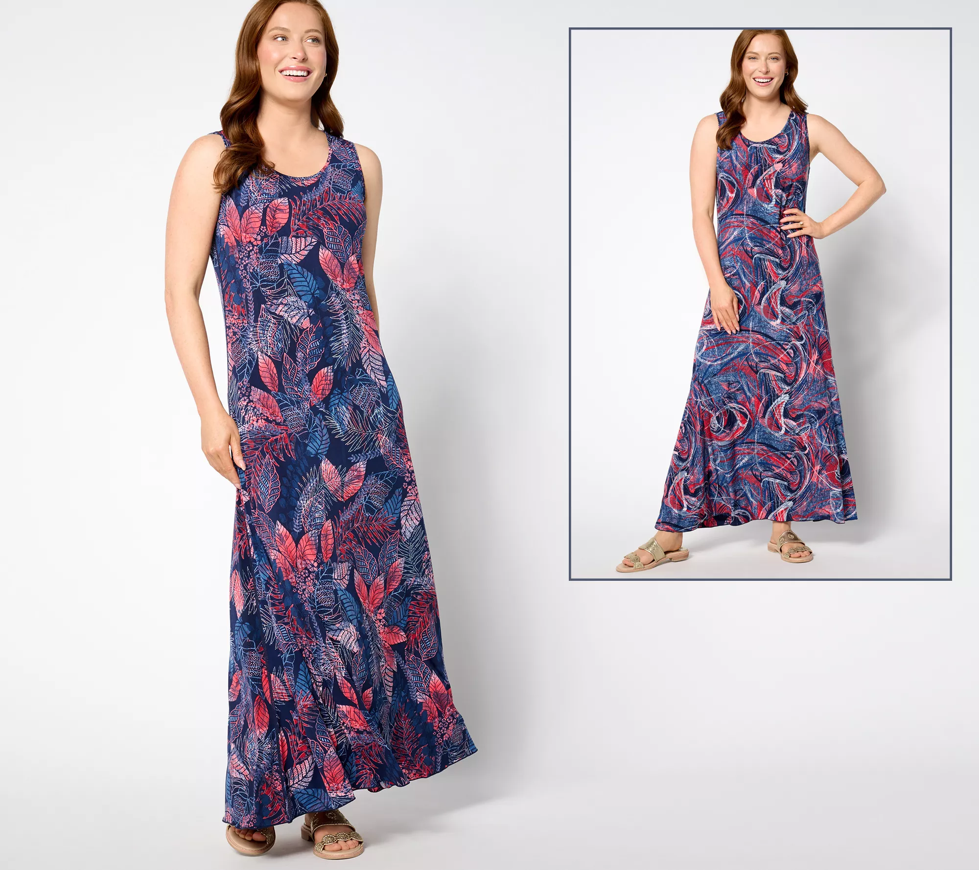 "As Is" Attitudes by Renee Regular Como Jersey Maxi Dress