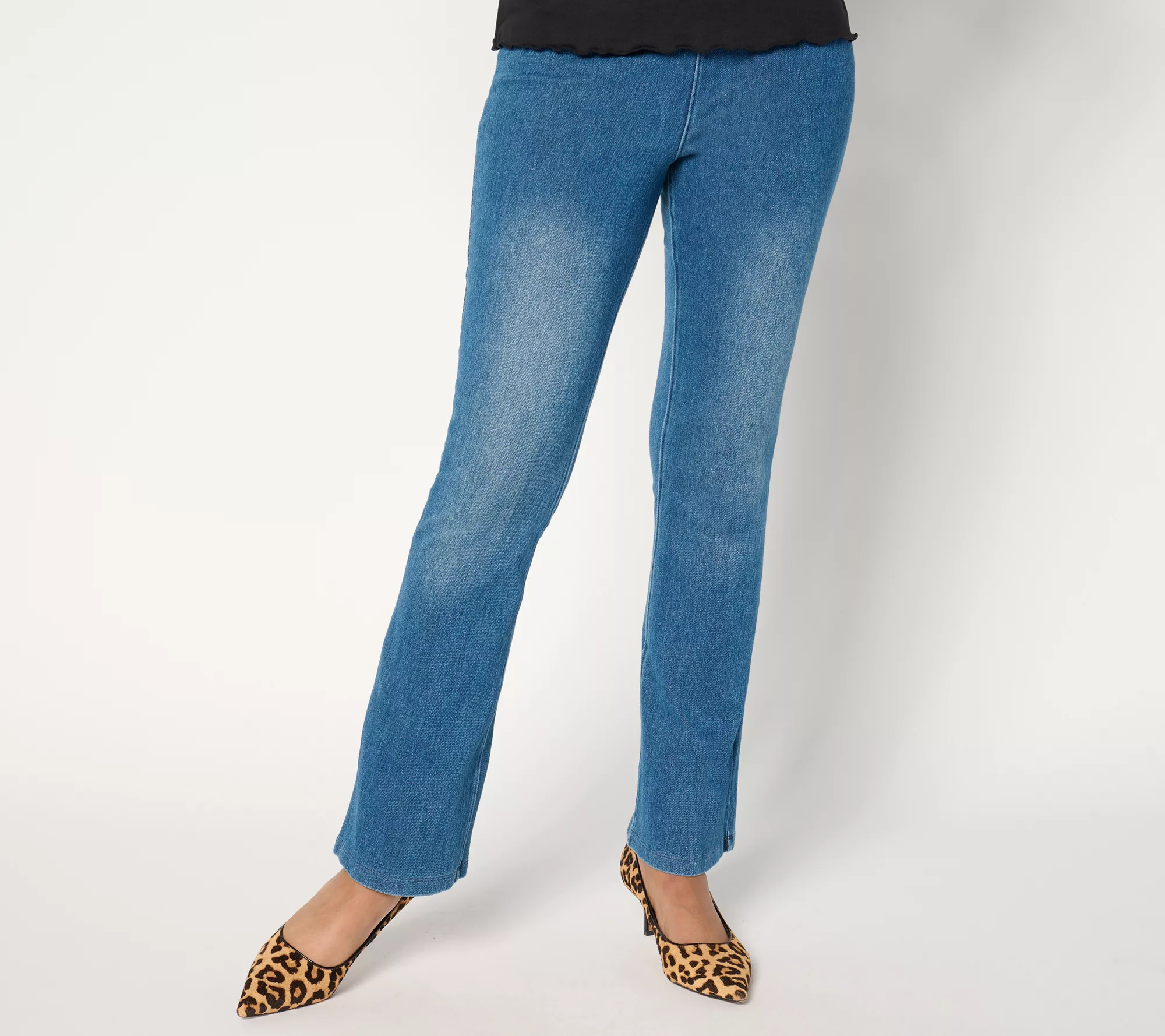 Women with Control Regular Prime Stretch Denim La Petite Bell Pant