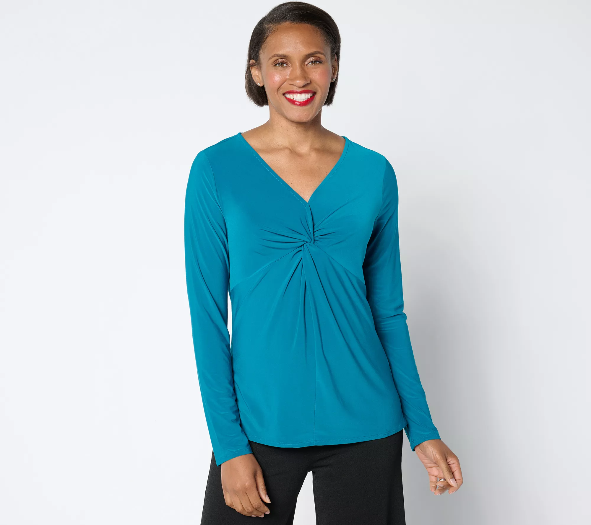 "As Is" Attitudes by Renee Como Jersey Knot Front Top