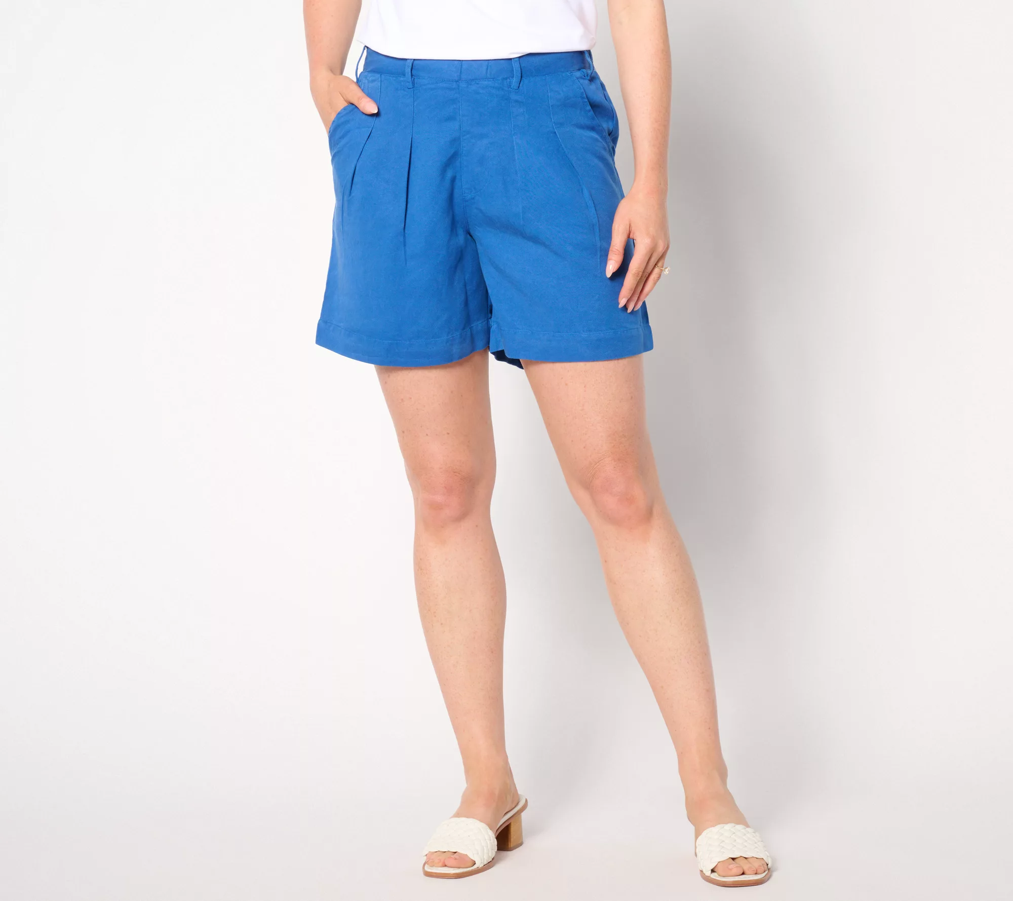 "As Is" AnyBody Petite Sueded Twill Utility Short