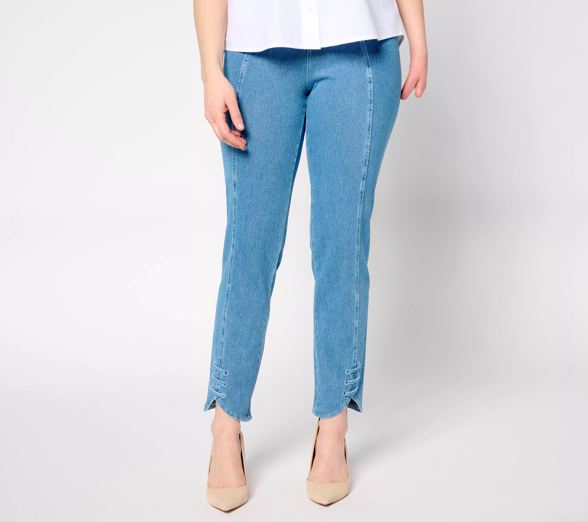 Women with Control Prime Stretch Denim Regular Slim Leg Pants