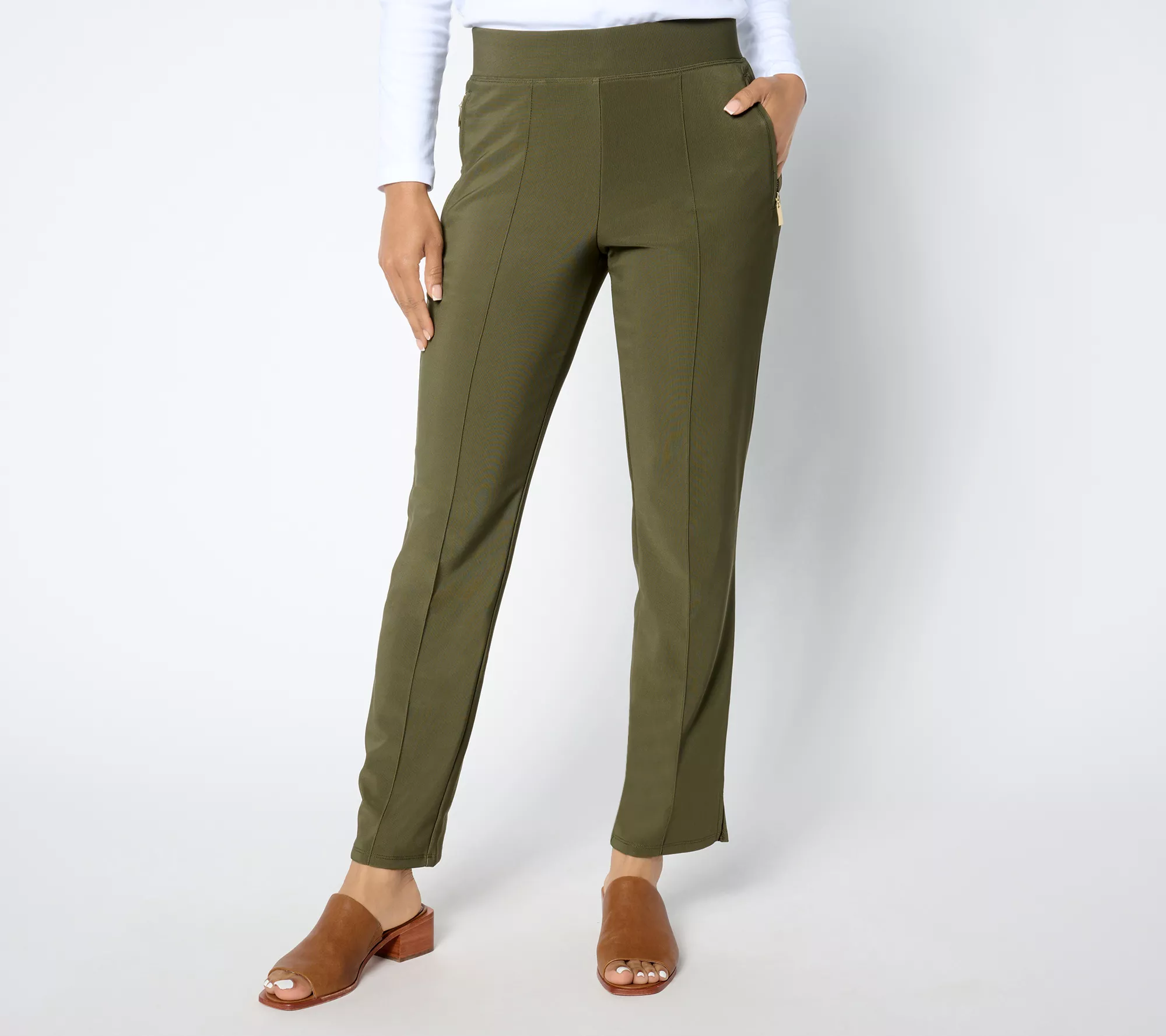 "As Is" Attitudes by Renee Petite Euro Knit Ankle Pant