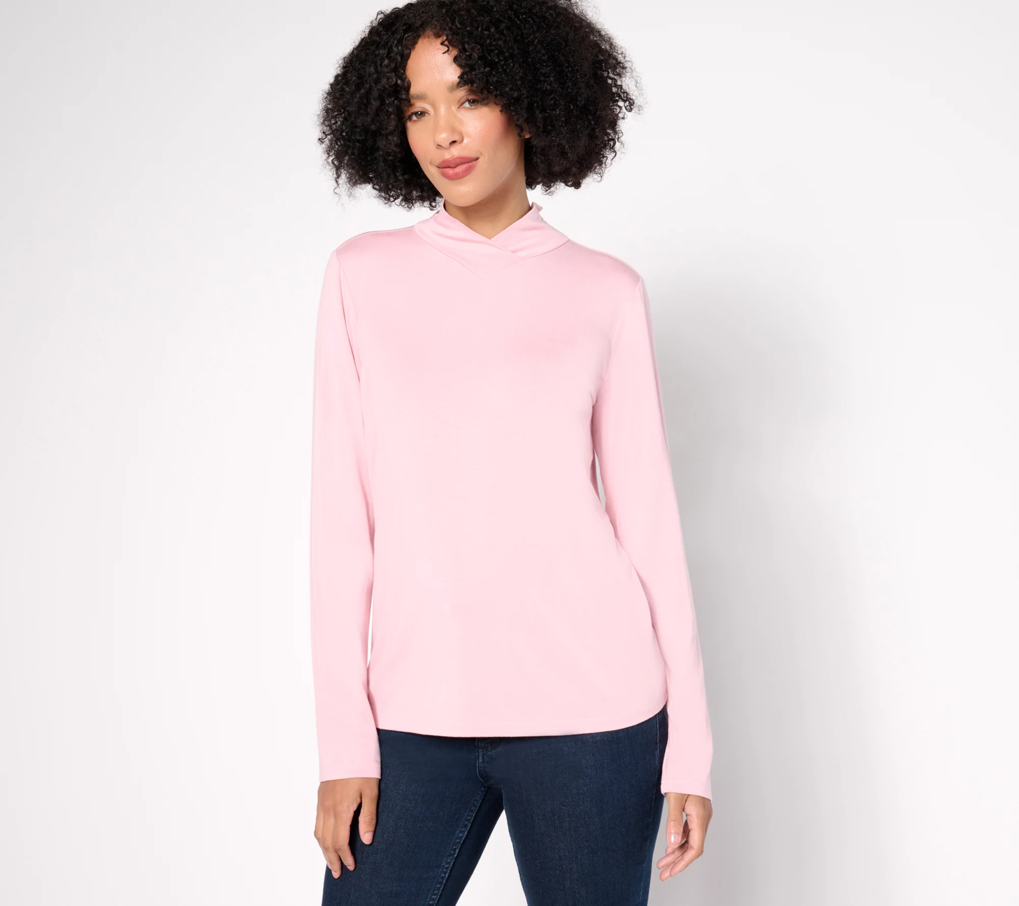 "As Is" Attitudes by Renee Knit Mock Neck Top