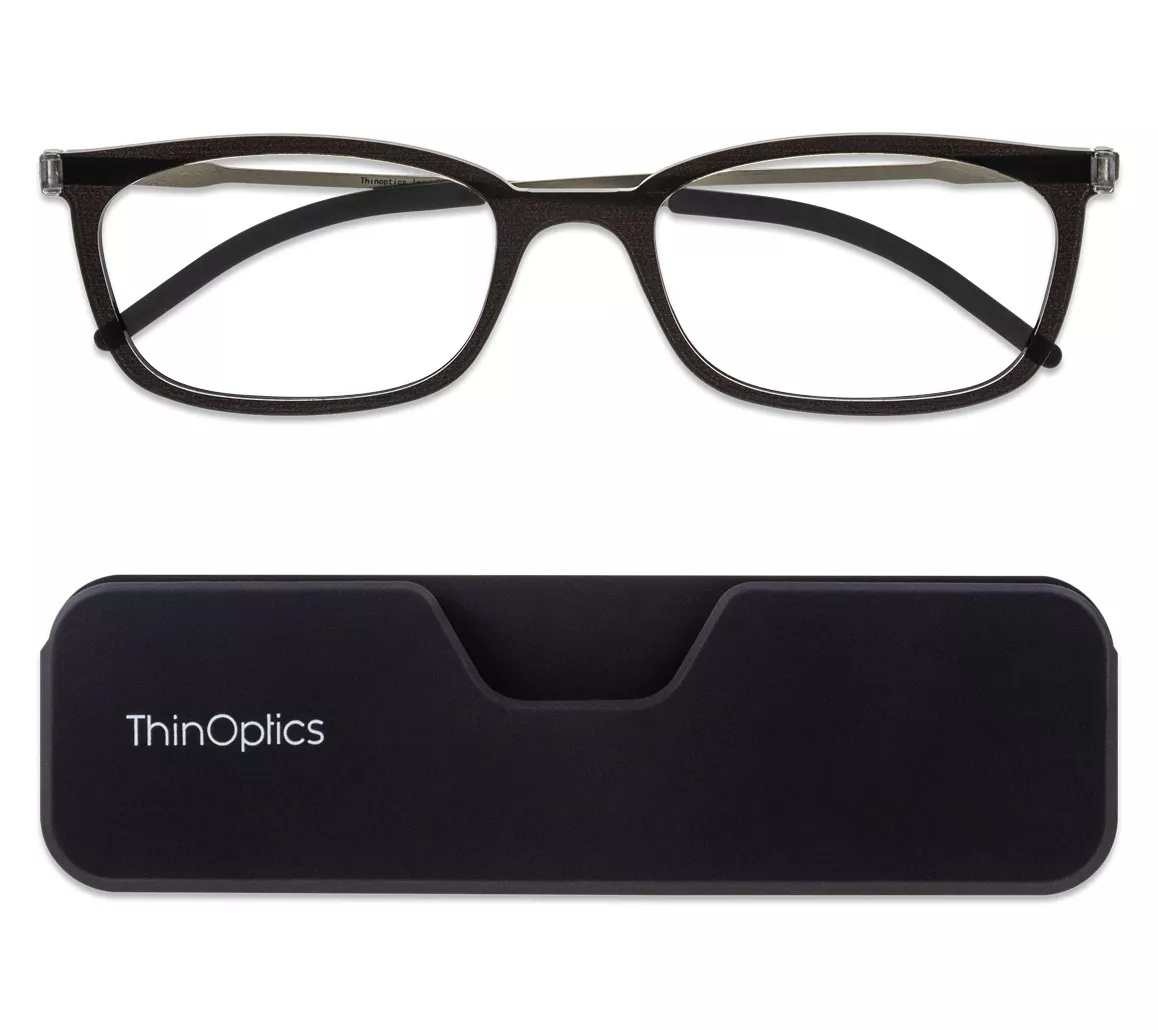 ThinOptics Rectangular Readers with Connect Case