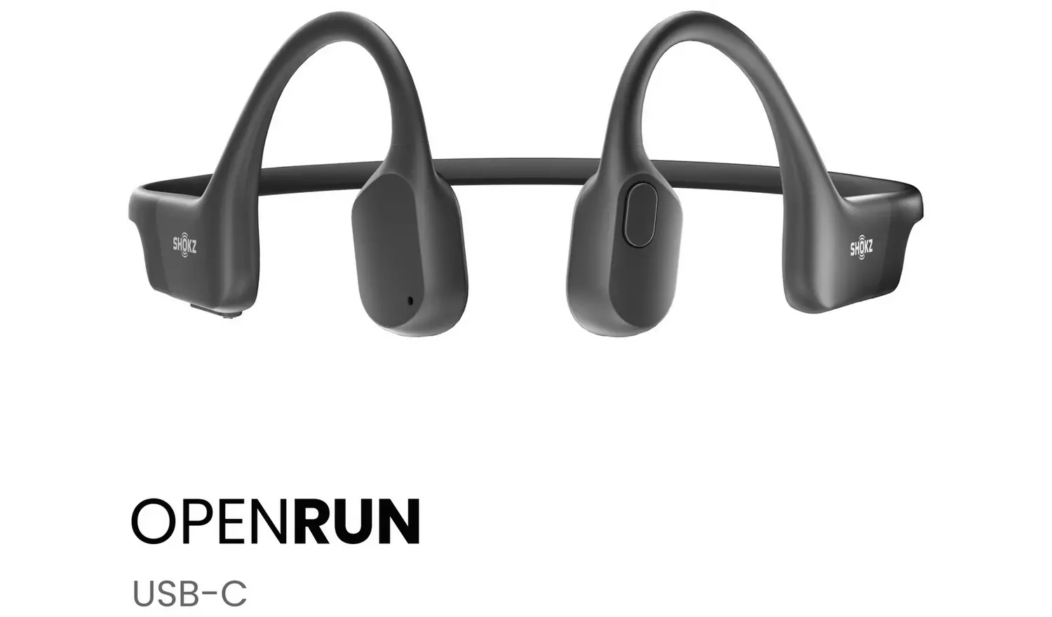 Shokz OpenRun Wireless Bluetooth Headphones - Black