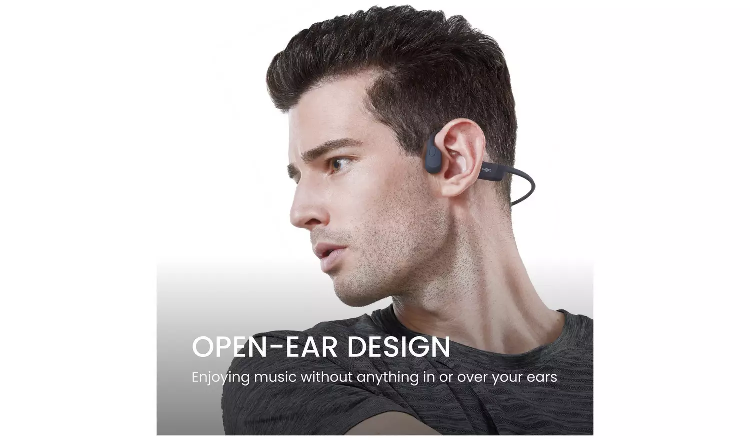 Shokz OpenRun Wireless Bluetooth Headphones - Black