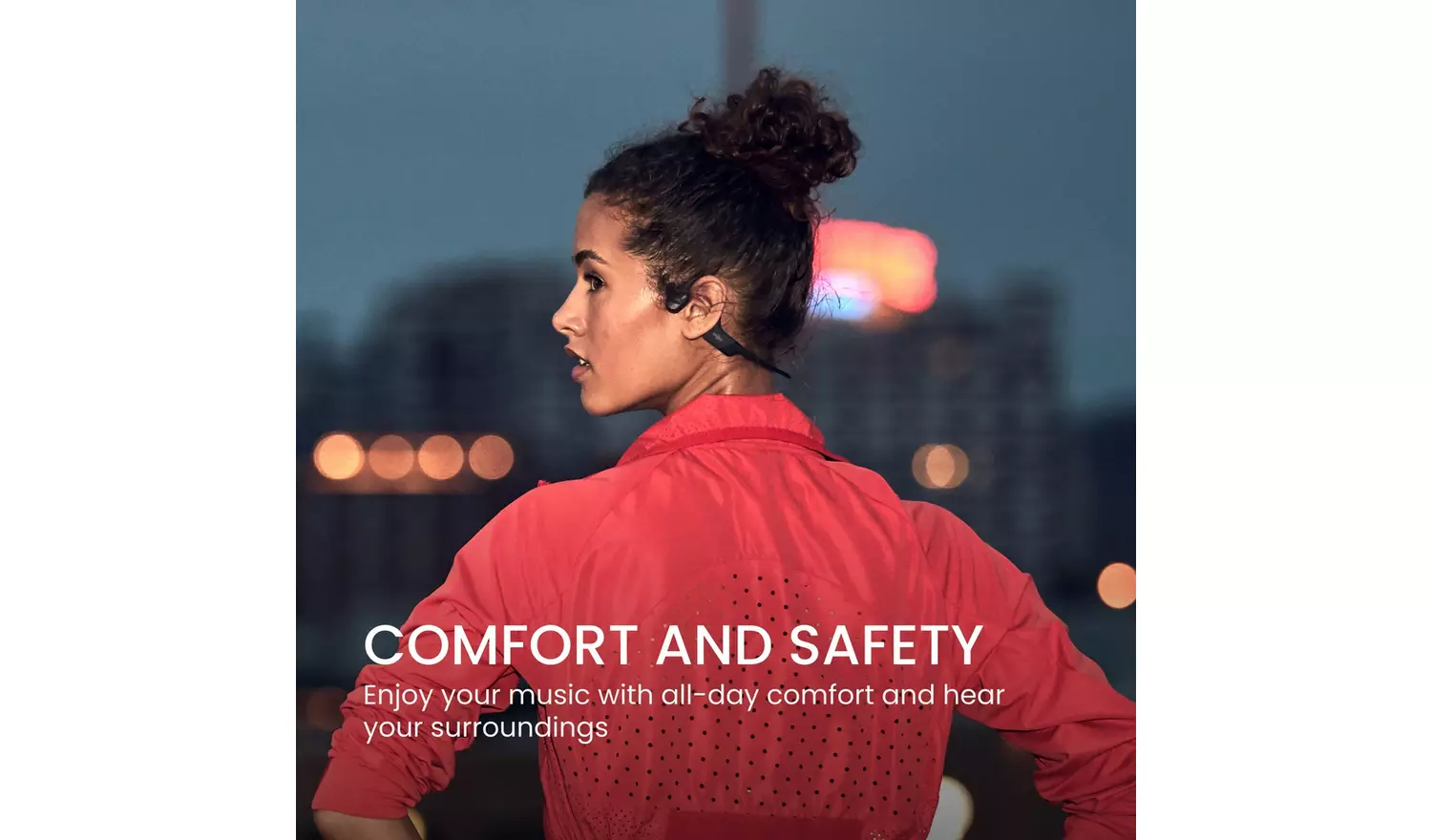 Shokz OpenRun Wireless Bluetooth Headphones - Black