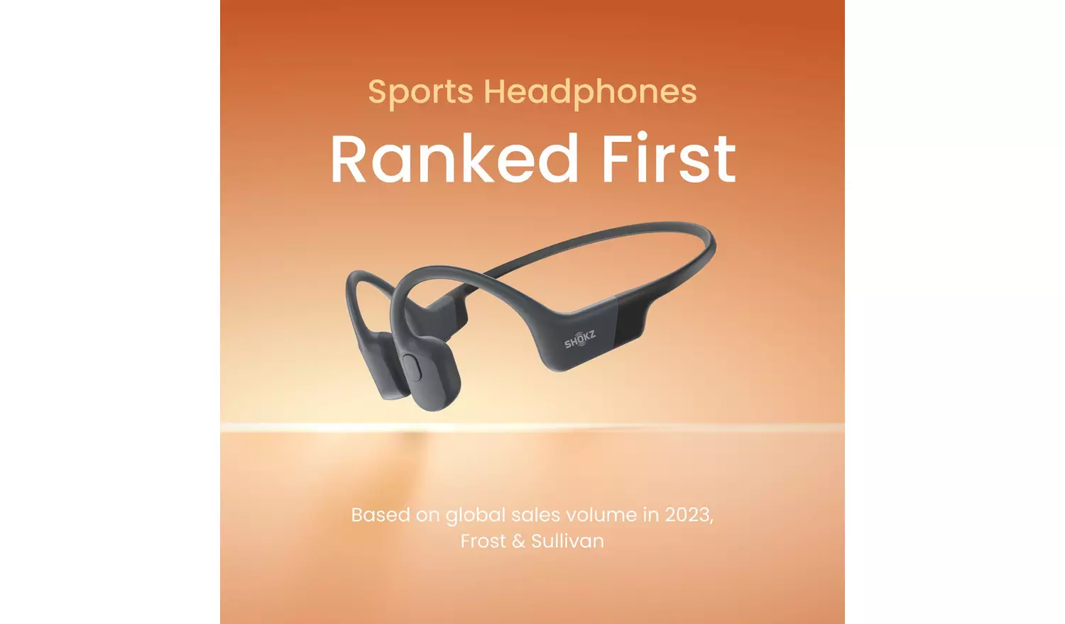 Shokz OpenRun Wireless Bluetooth Headphones - Black