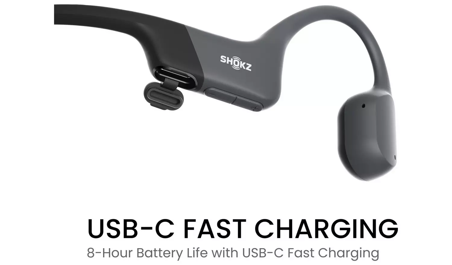 Shokz OpenRun Wireless Bluetooth Headphones - Black