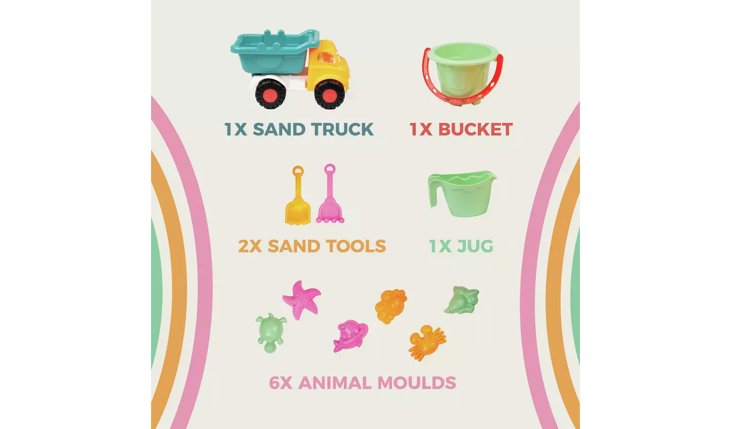 Activo Sand Truck and Accessories Set