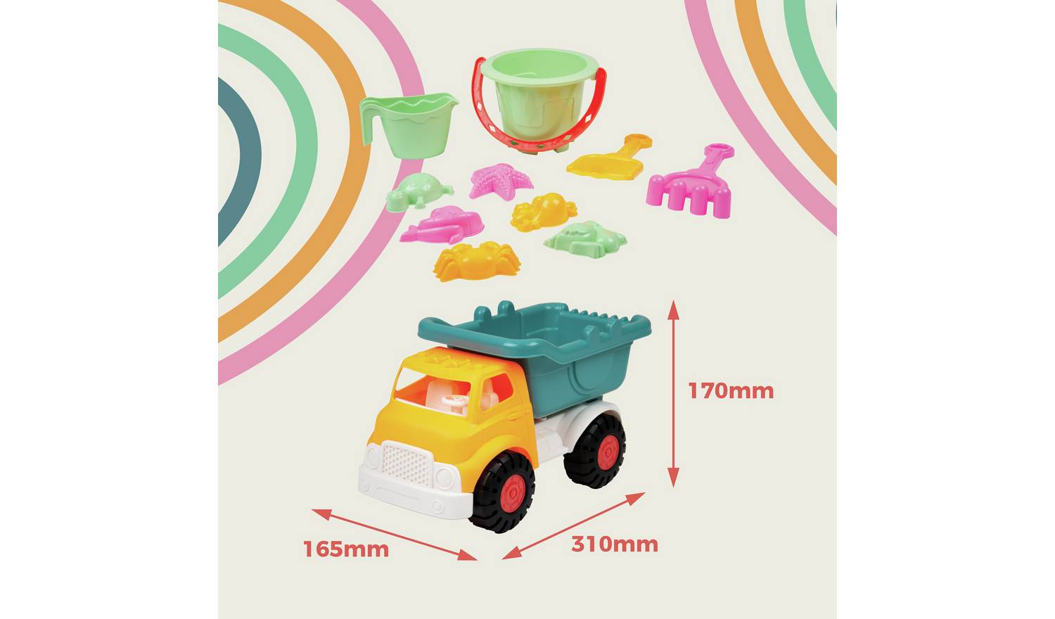 Activo Sand Truck and Accessories Set