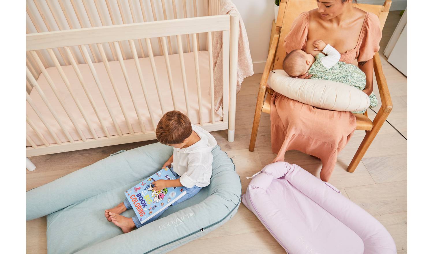 DockATot Grand Dock Marine Chambray